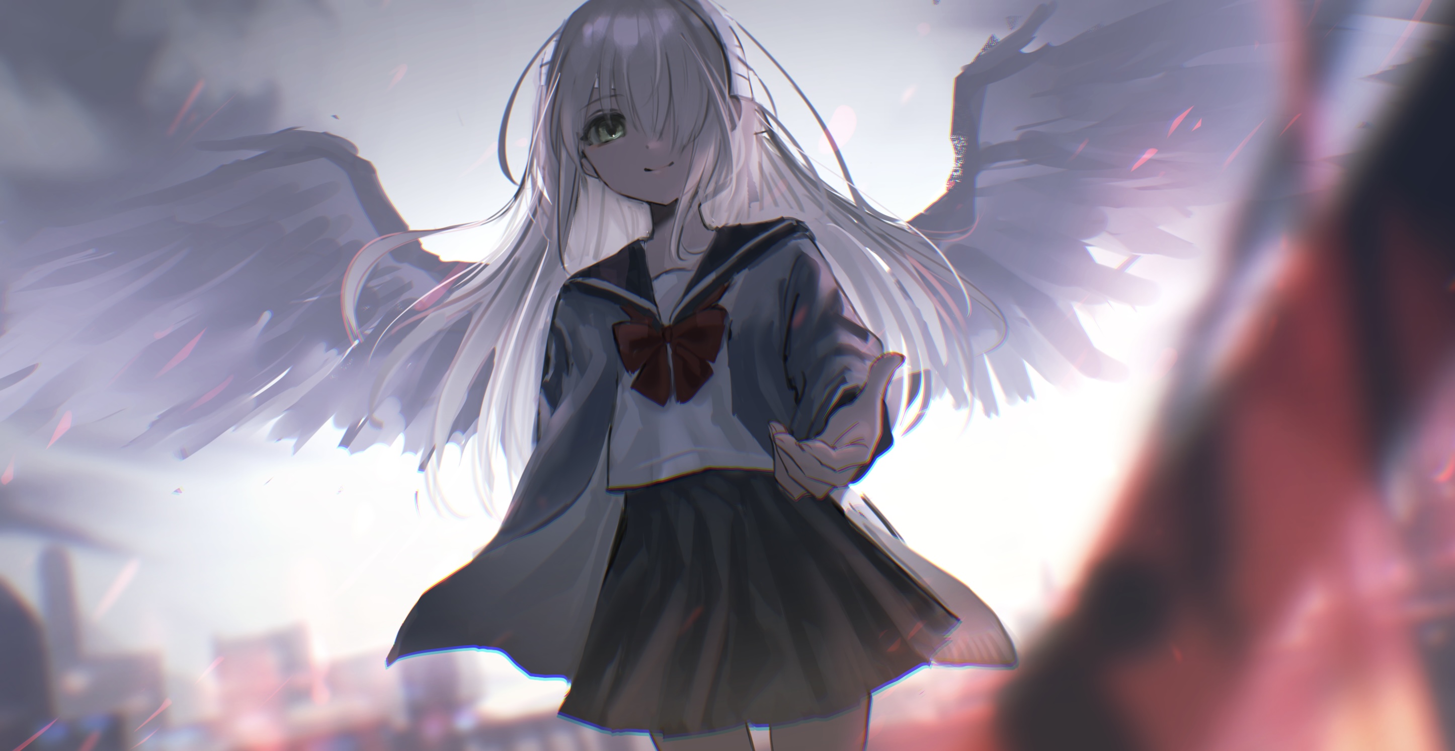 Anime, Anjo Caído Anime papel de parede HD