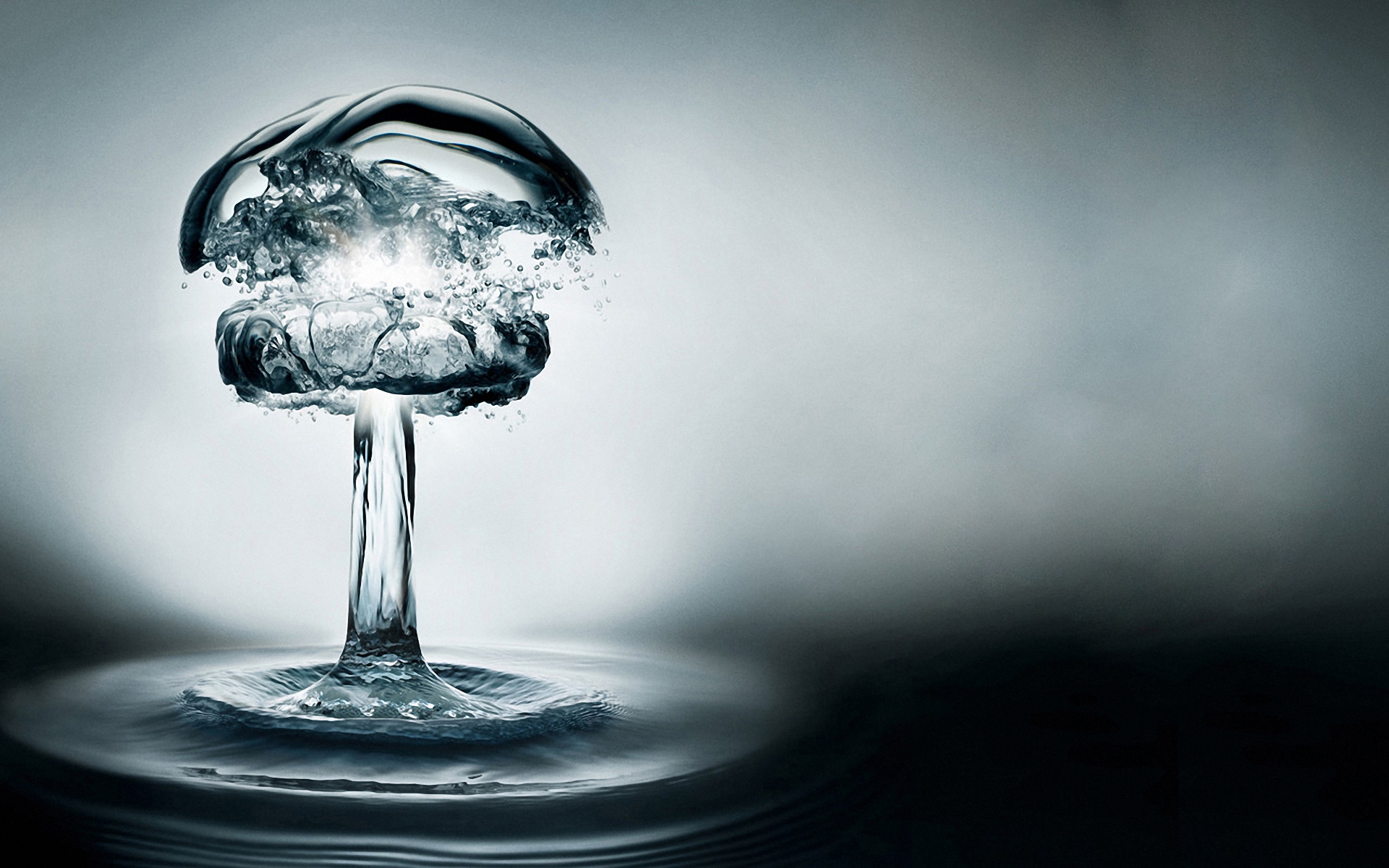 artistic, abstract, atomic, bomb, water 4K