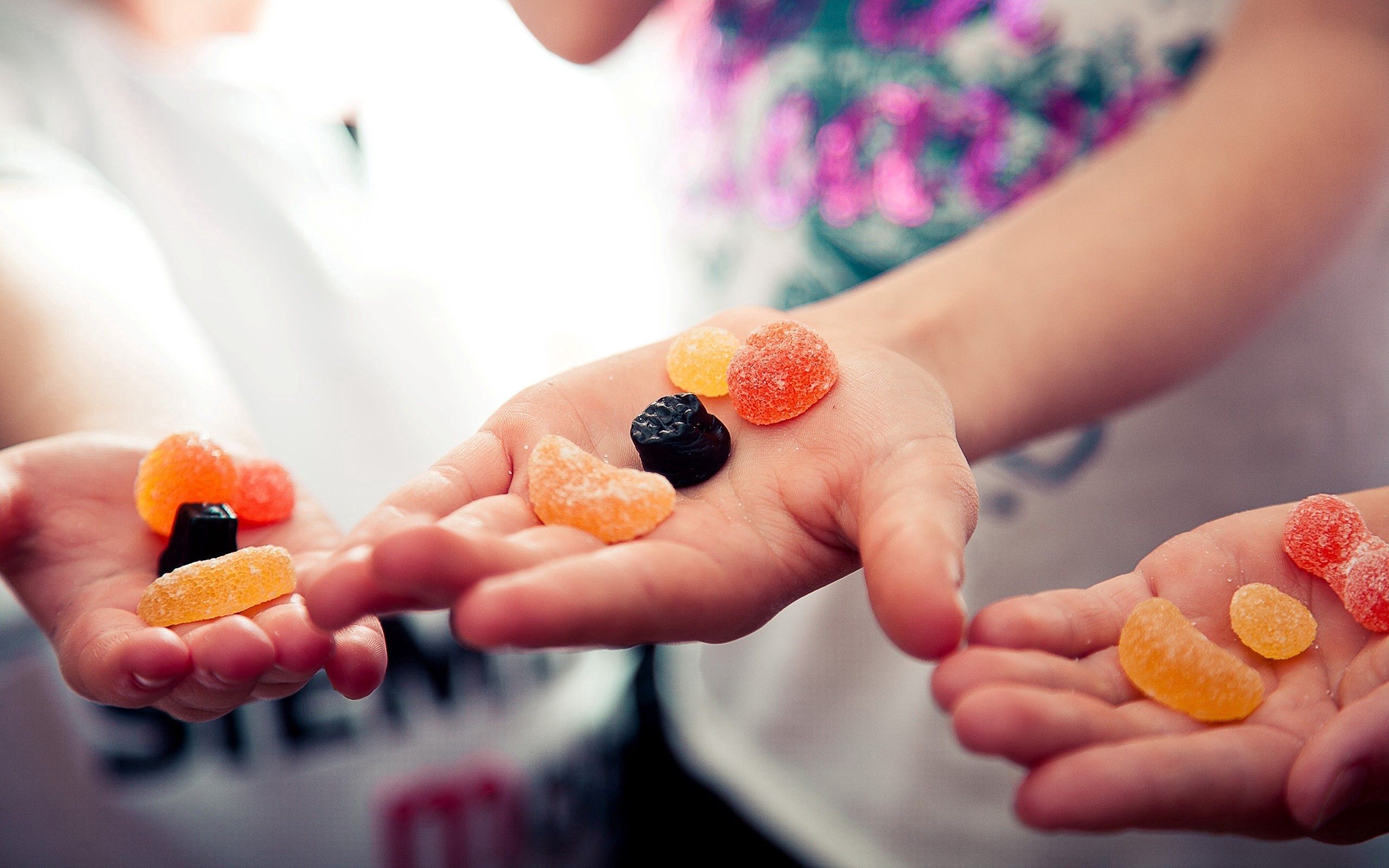 miscellaneous, candies, miscellanea, hands, marmalade High Definition image