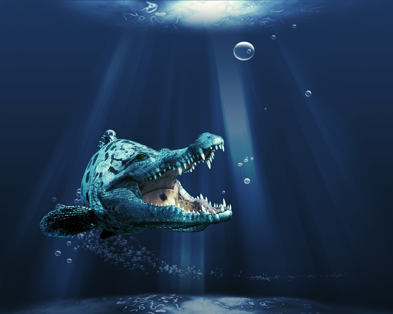 Free Sea Monster Background