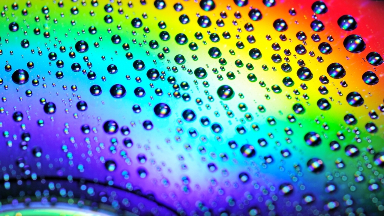 Download mobile wallpaper Drops, Background, Rainbow for free.