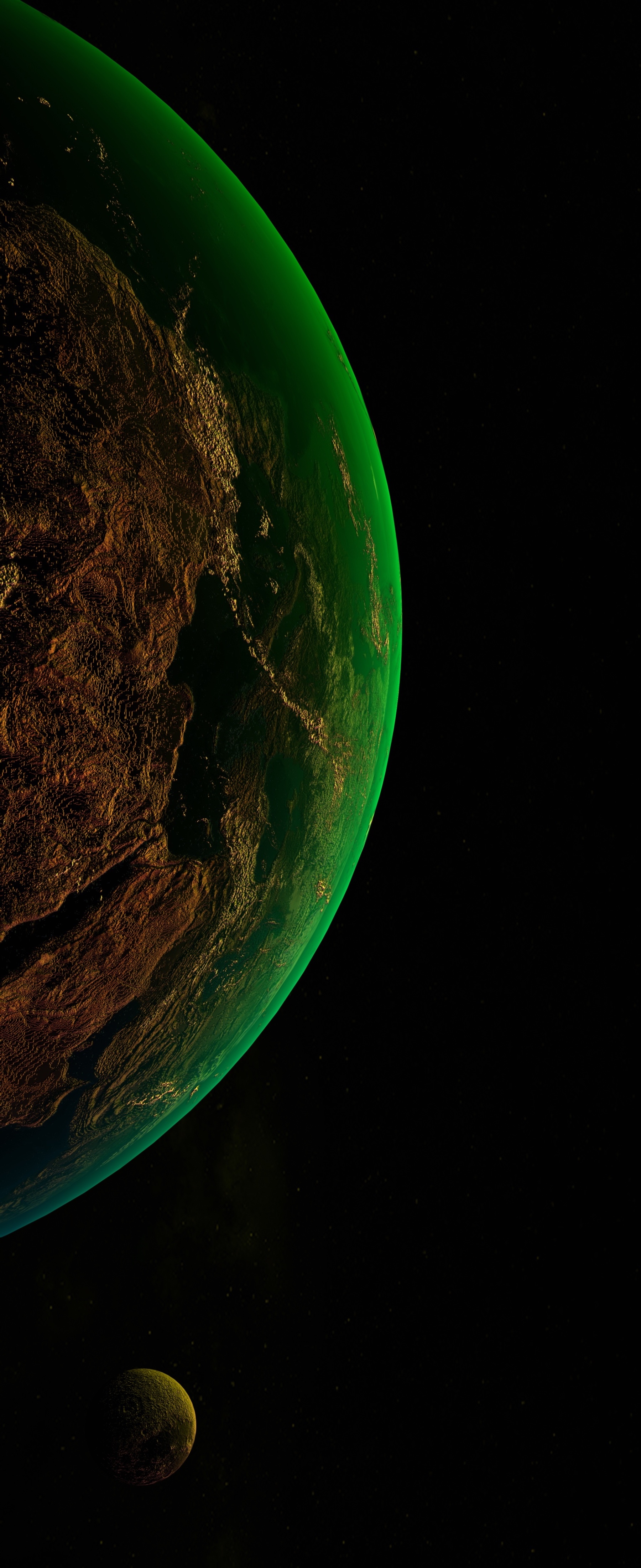 universe, earth, planet, land, atmosphere HD wallpaper