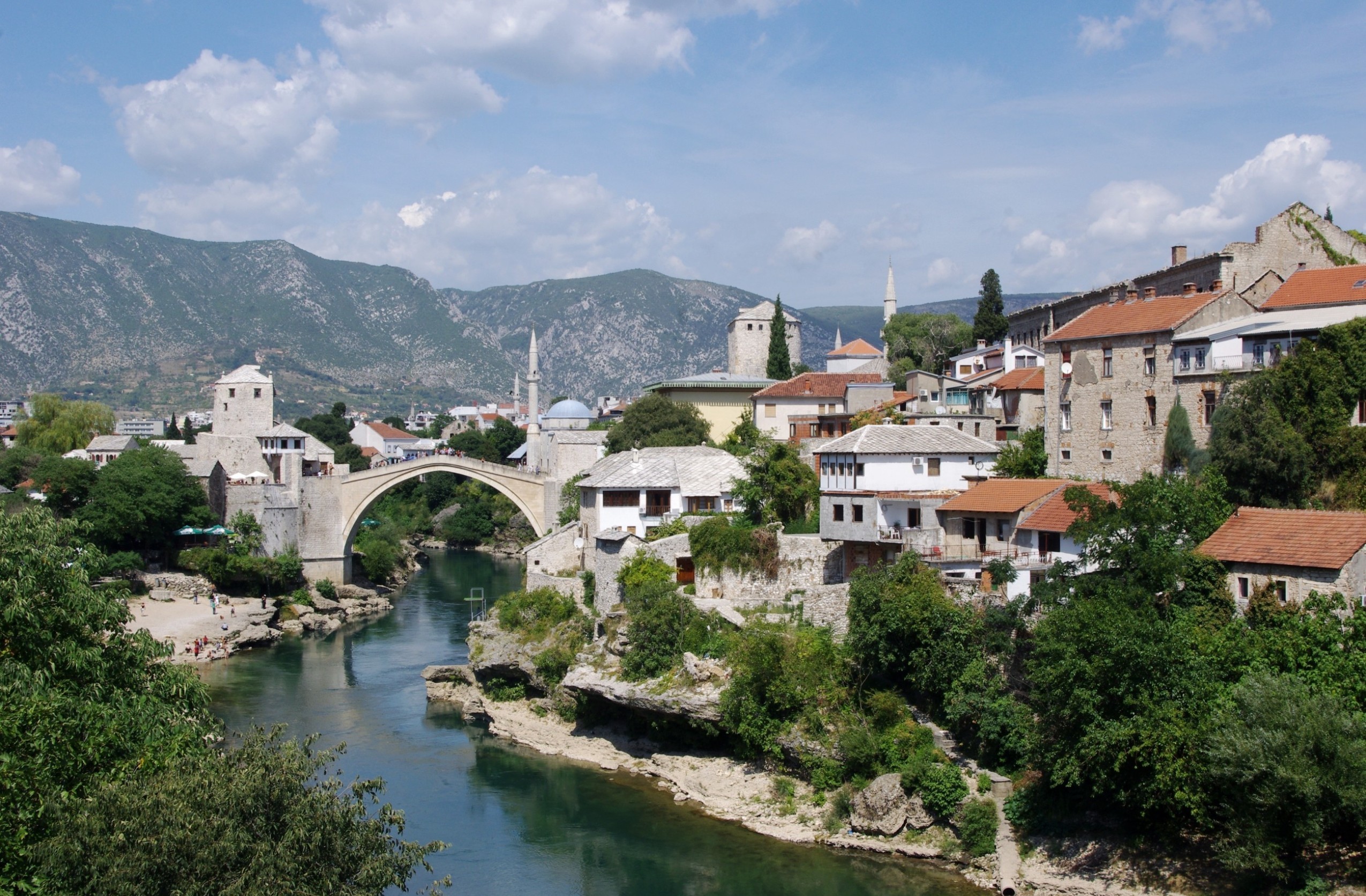 man made, mostar, bosnia, mosque, towns Free Stock Photo