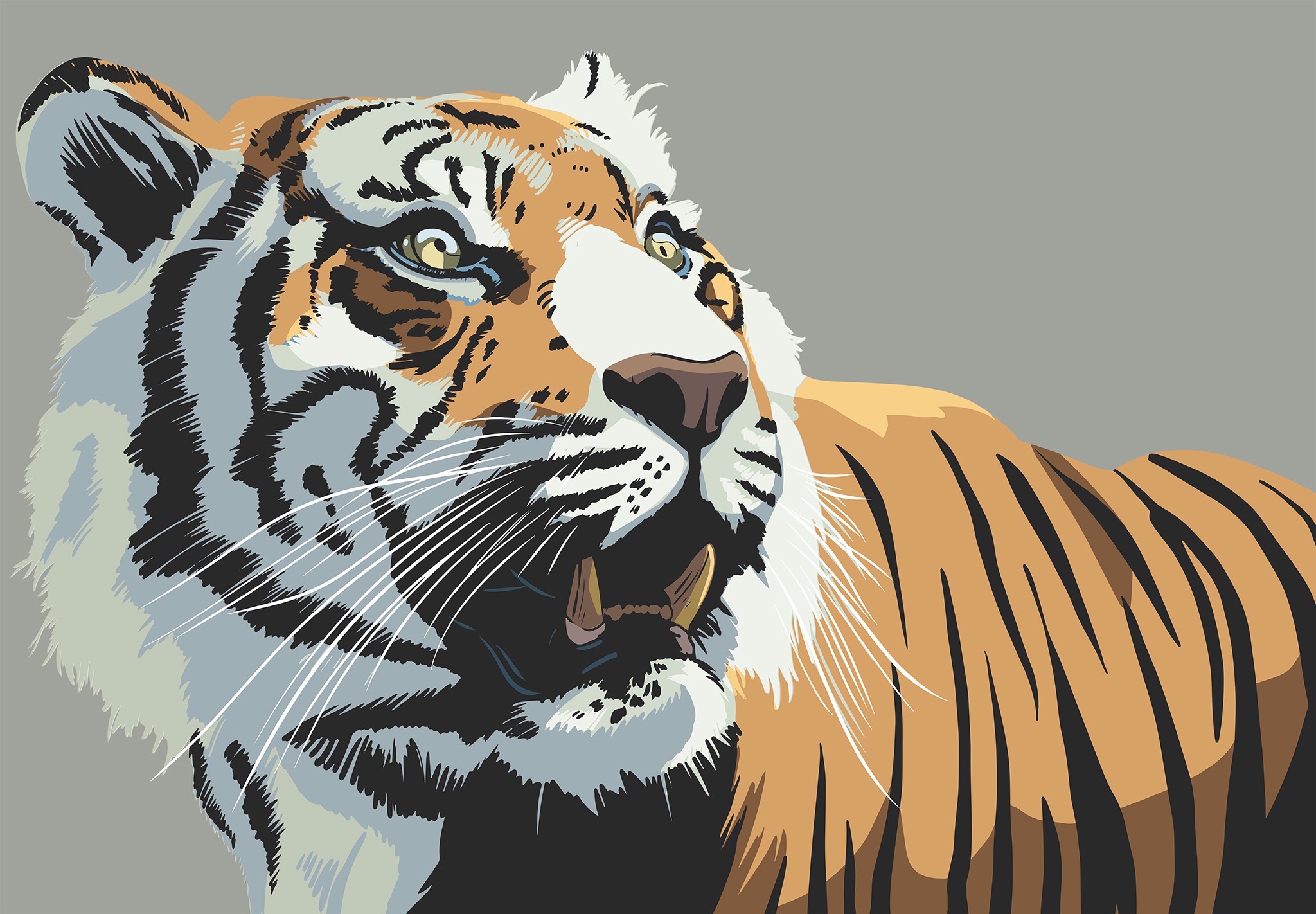 Стилизованный тигр