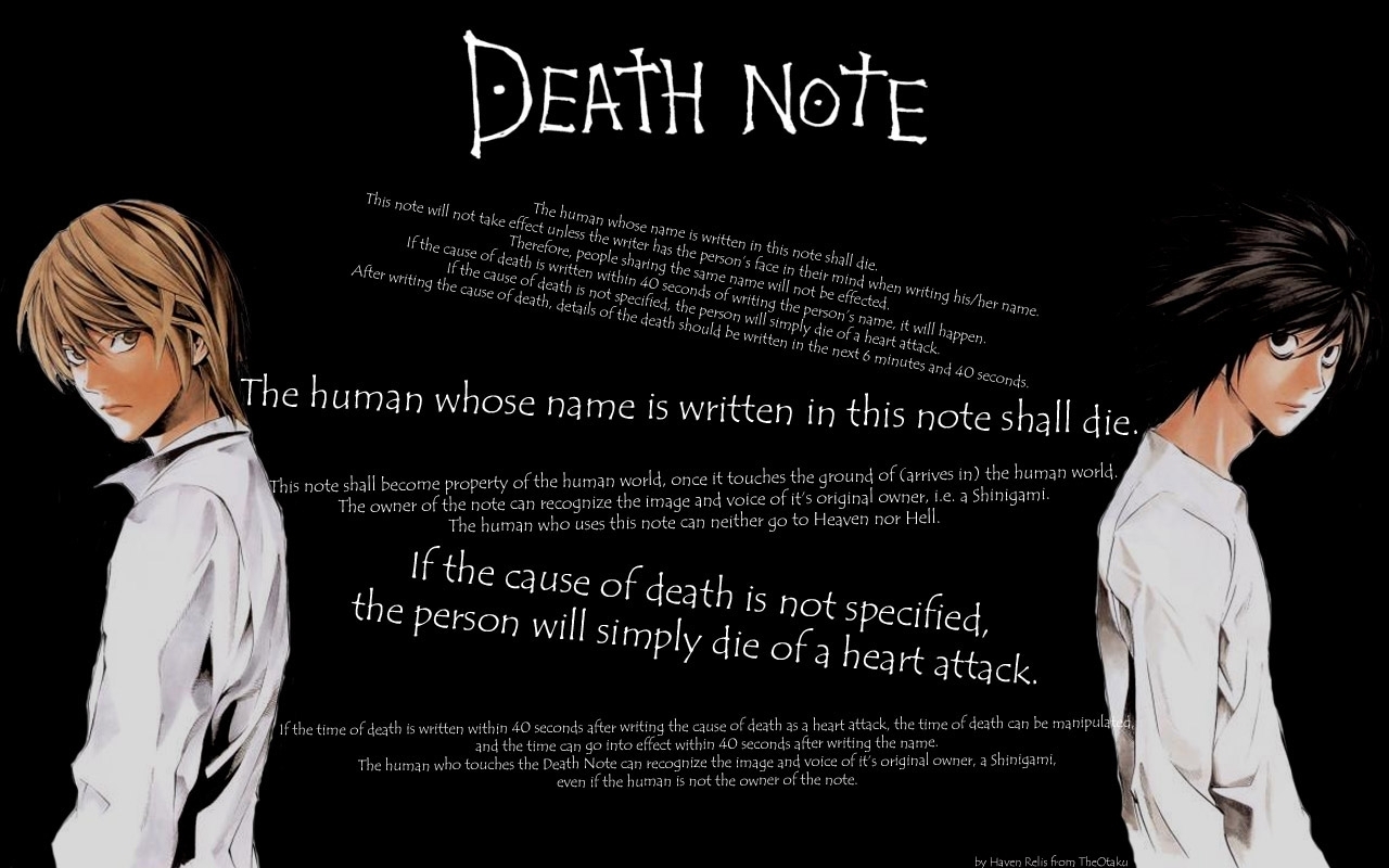 cartoon, death note, anime, men, black mobile wallpaper