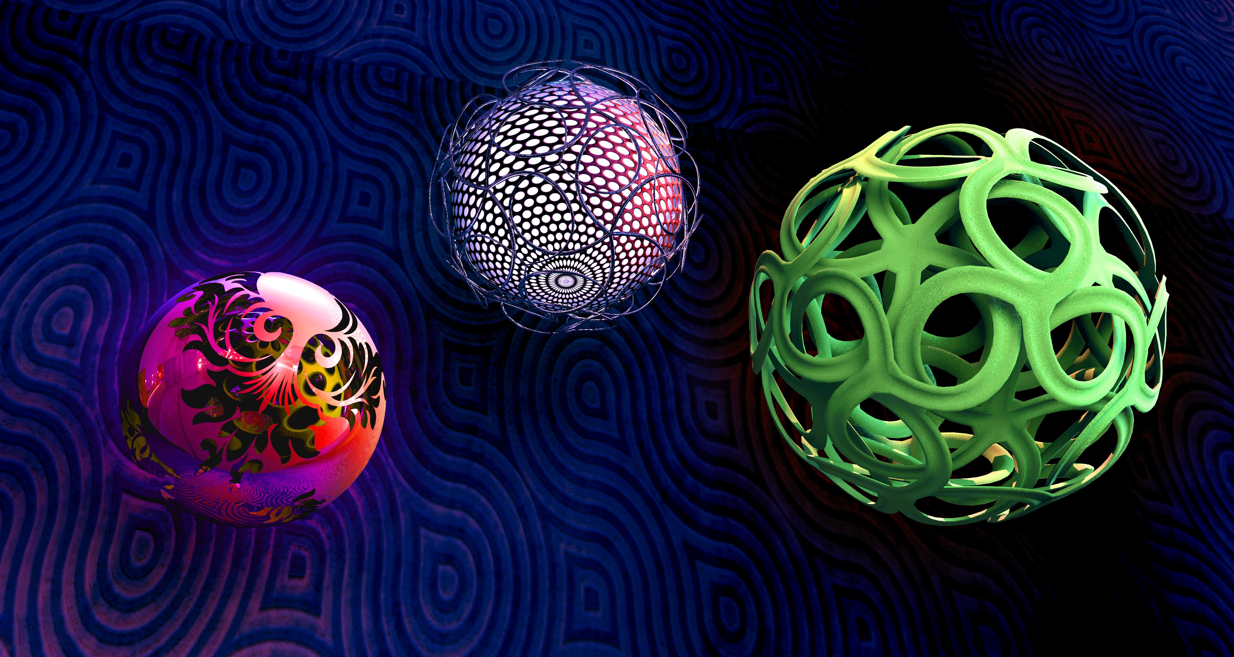 balls, 3d, form, forms, sphere, spheres, weaving, braiding