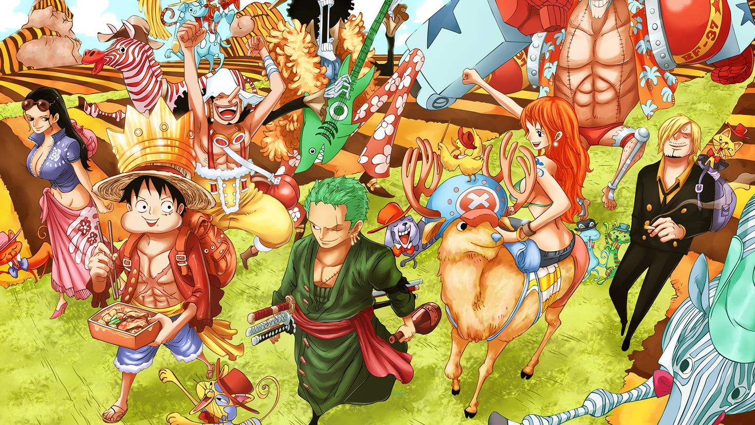 Когда вышел ван пис. Ван Пис МУГИВАРЫ. One piece команда Луффи. Команда Луффи в Ван Пис. Ван Пис вся команда Луффи.