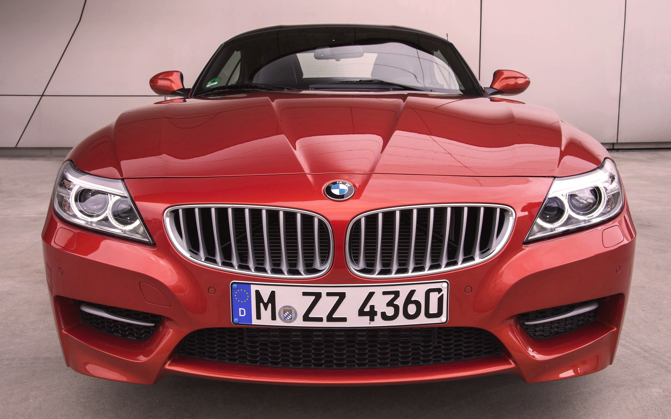 cars, bmw z4, bmw, red, 2014, front bumper