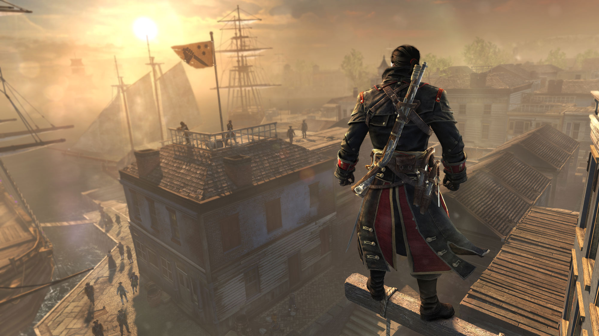 Mobile wallpaper assassin's creed, video game, assassin's creed: rogue