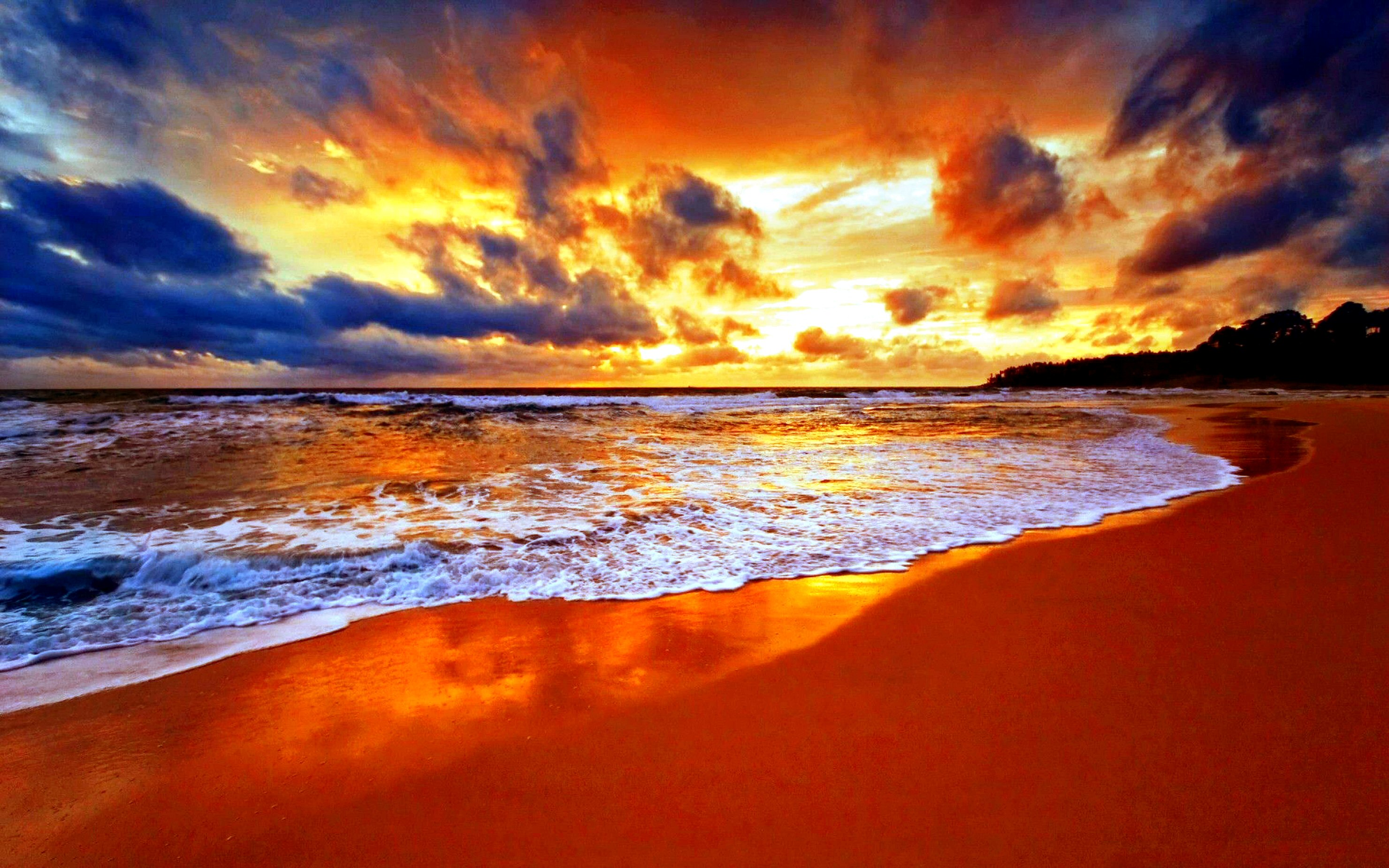beach, horizon, sea, tropical, summer, sunset, earth, sky HD wallpaper