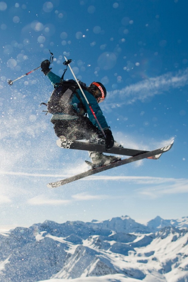 ski, sports, skiing, snow, winter, mountain lock screen backgrounds