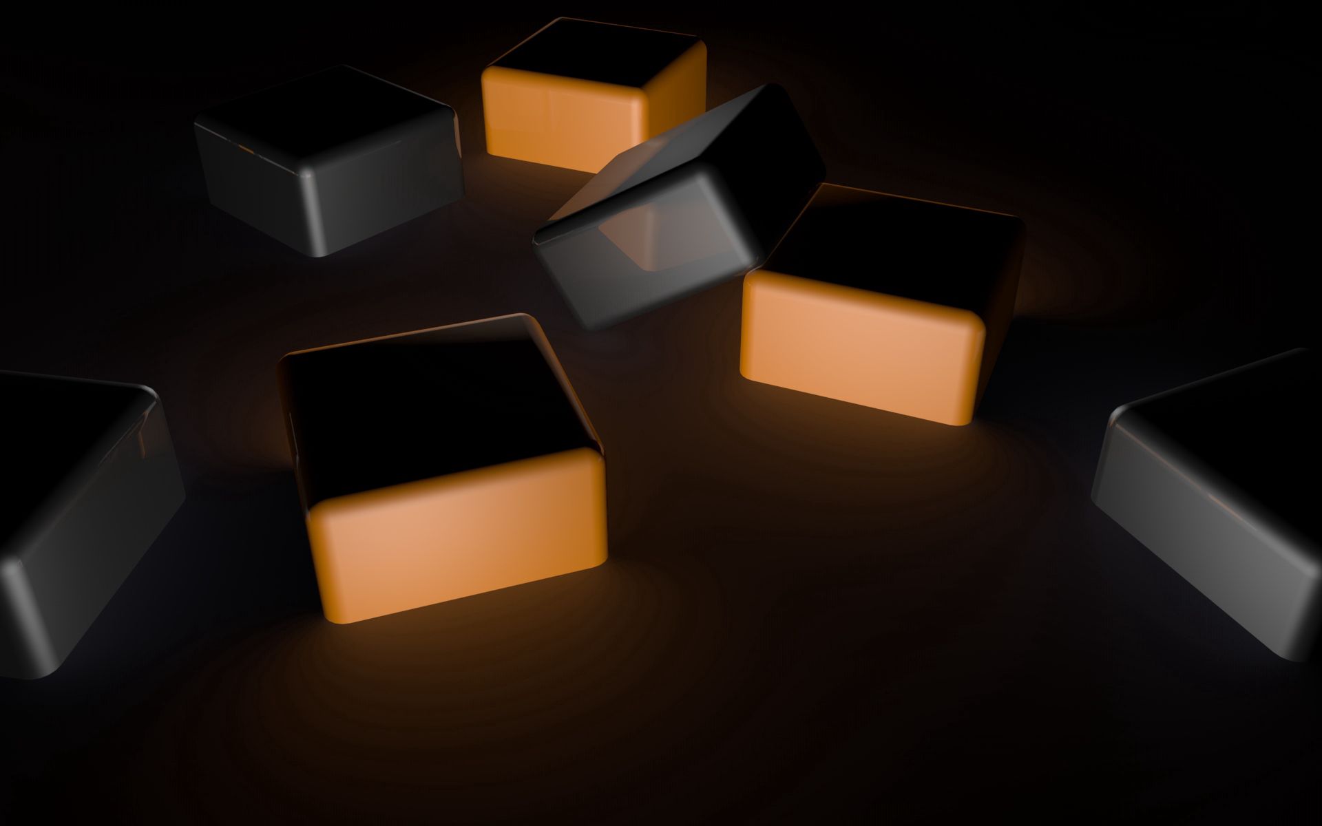 Download PC Wallpaper 3d, dark, shadow, space, cubes