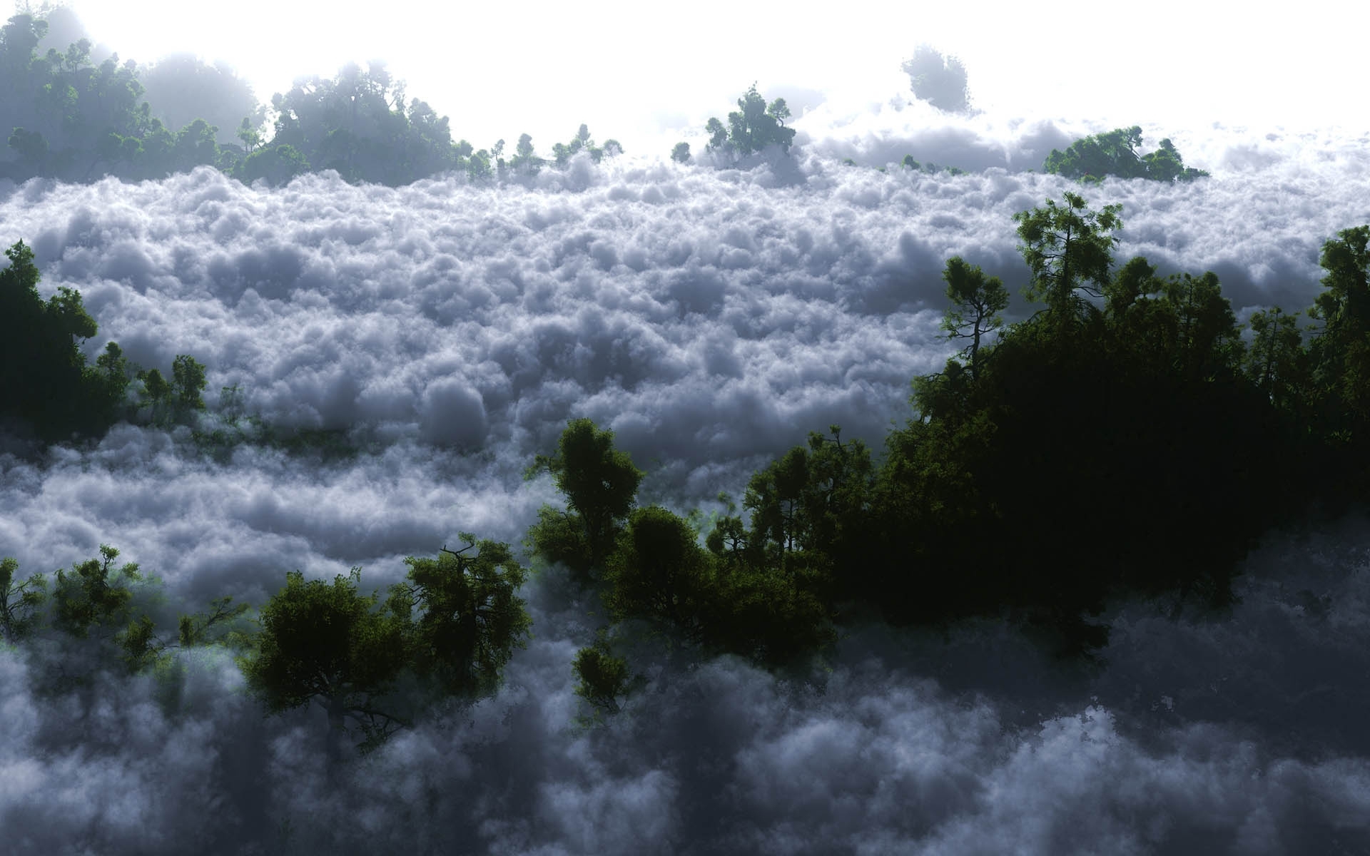 Laden Sie das Landschaft, Bäume, Clouds-Bild kostenlos auf Ihren PC-Desktop herunter