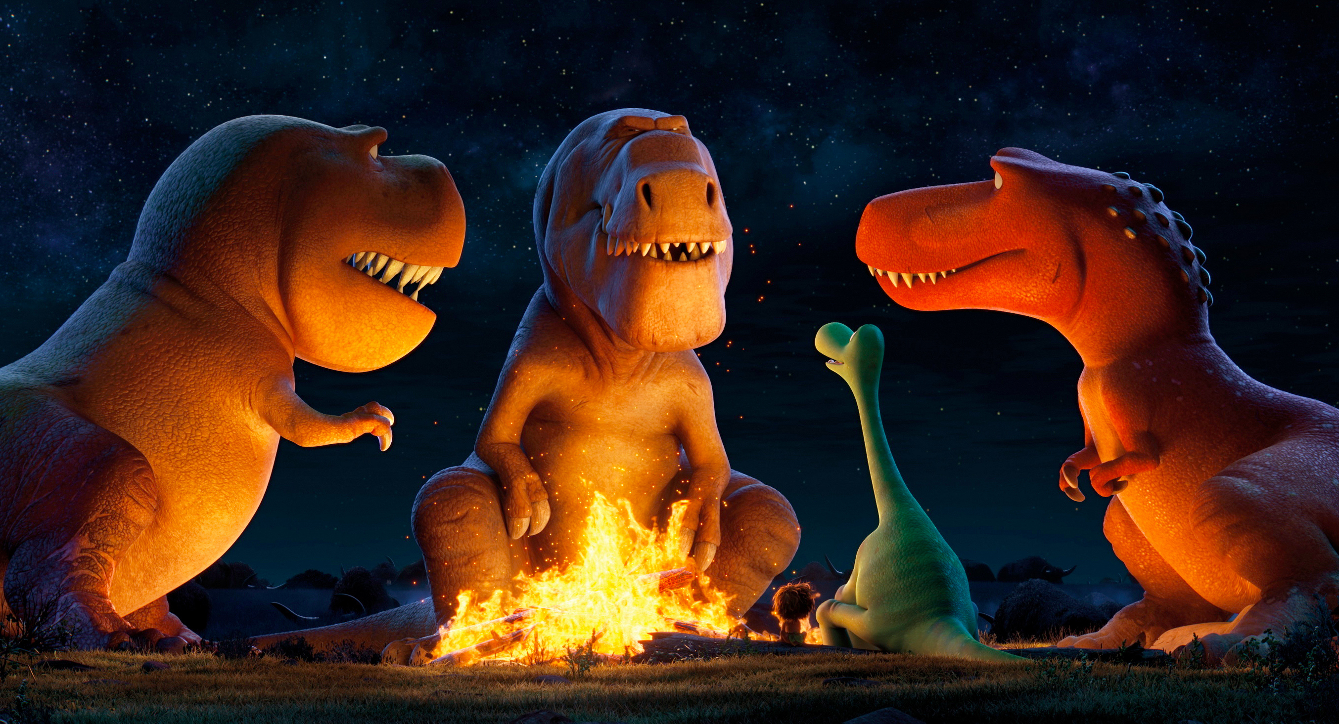 pixar, movie, the good dinosaur, arlo (the good dinosaur), dinosaur, disney, spot (the good dinosaur) 2160p