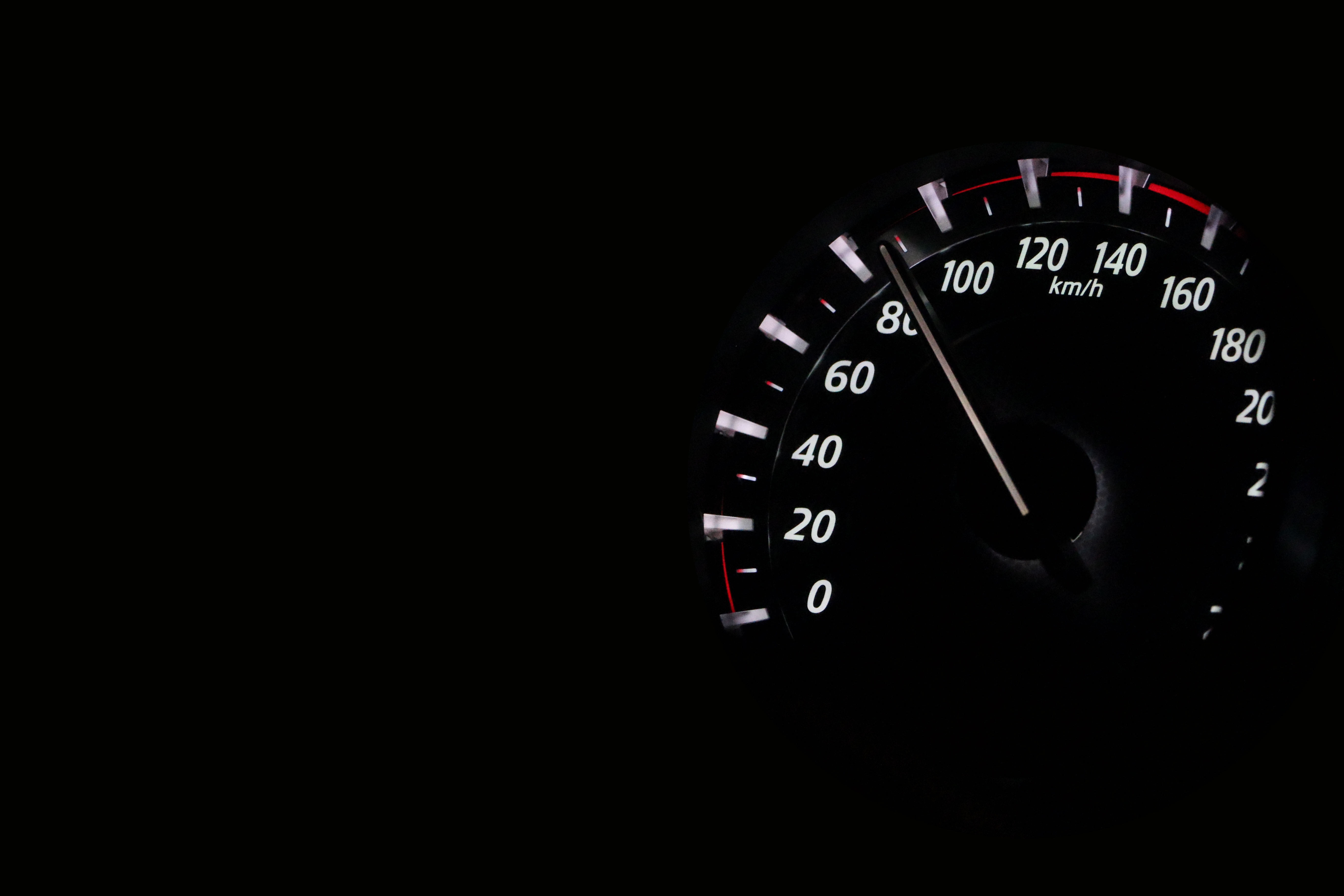 speedometer, darkness, cars, speed, numbers