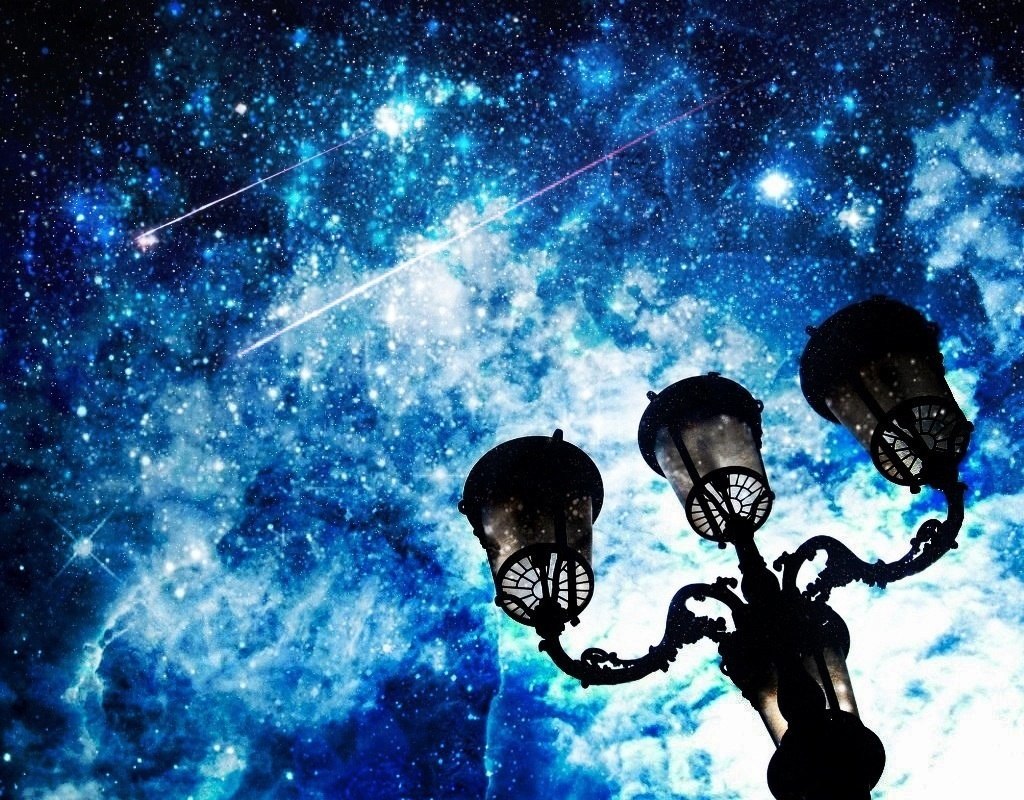 Download mobile wallpaper Landscape, Stars, Sky, Night for free.