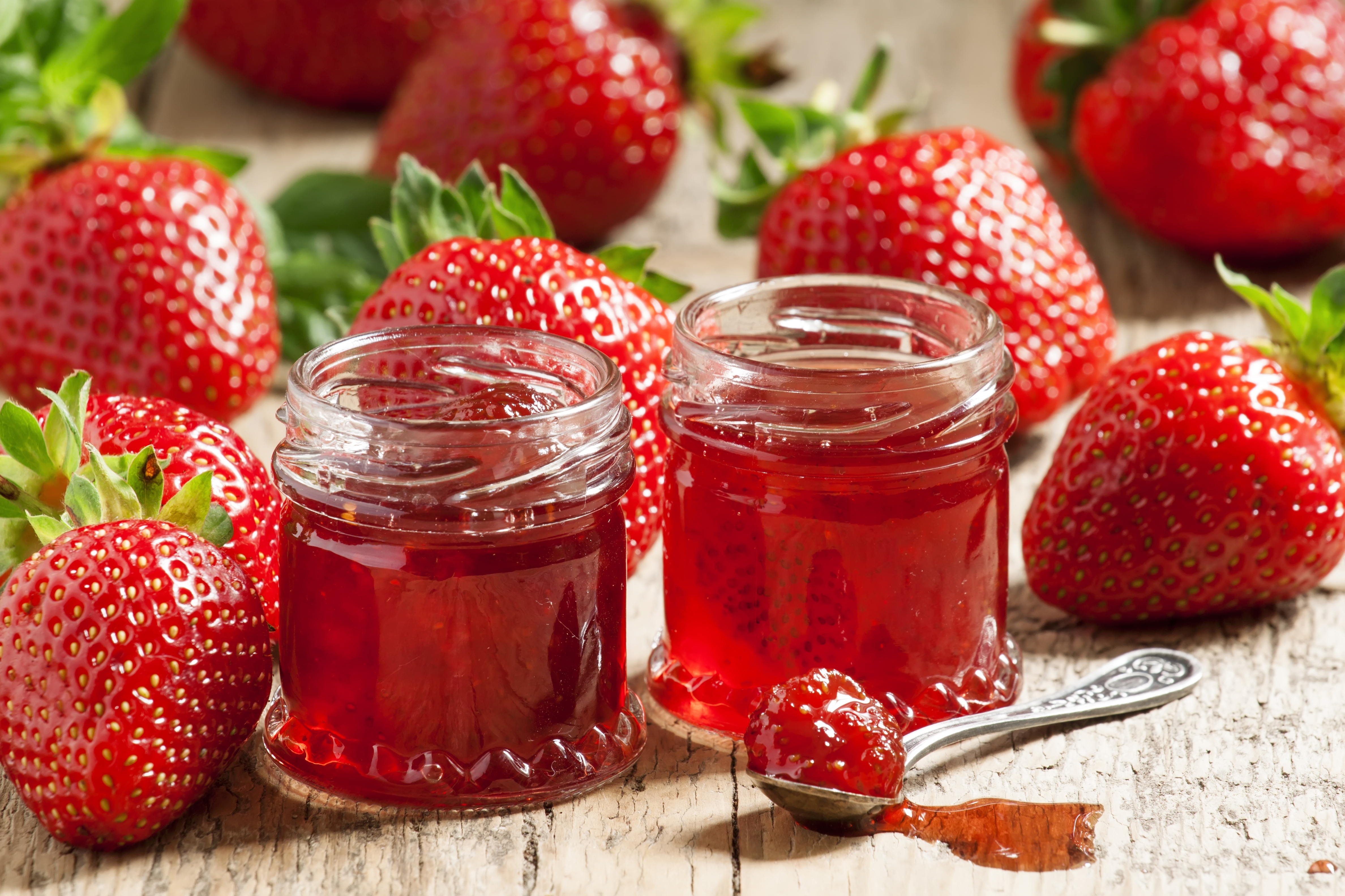 food, jam, berry, red, strawberry Full HD