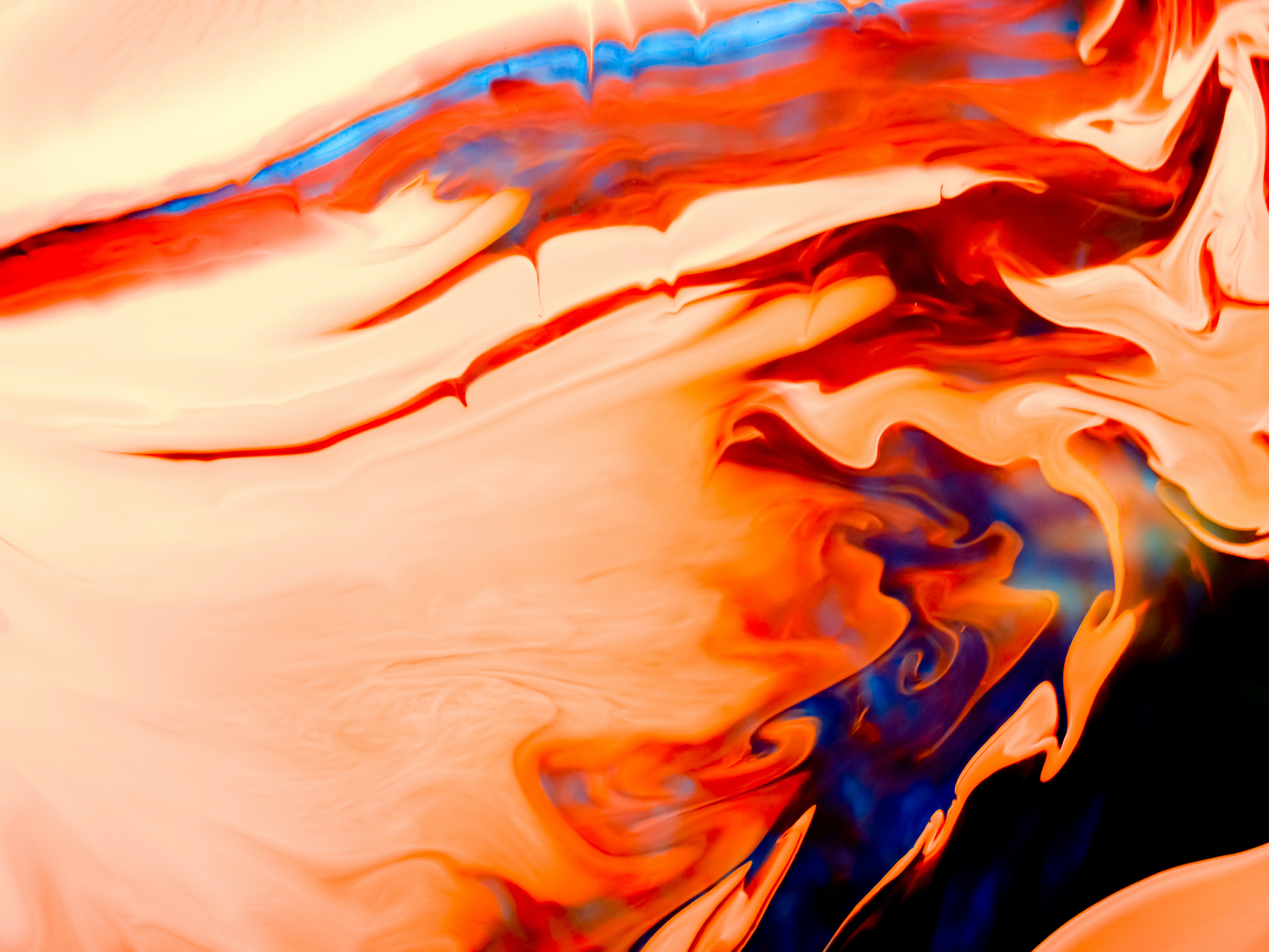 Download mobile wallpaper Distortion, Divorces, Paint, Liquid, Abstract for free.