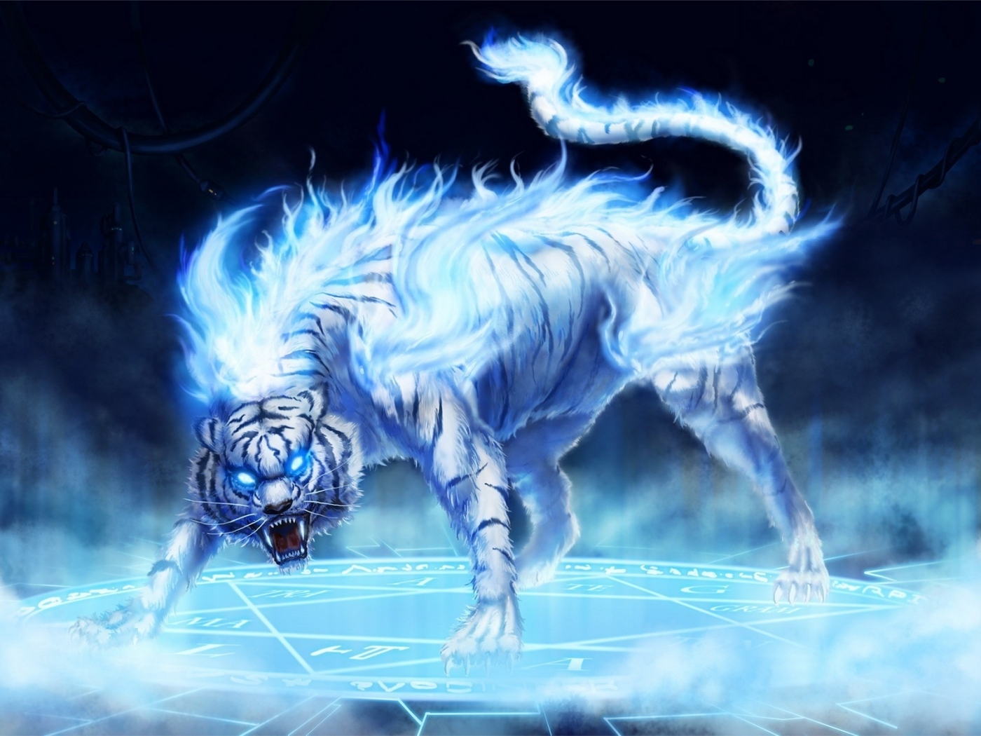 Бьякко белый тигр