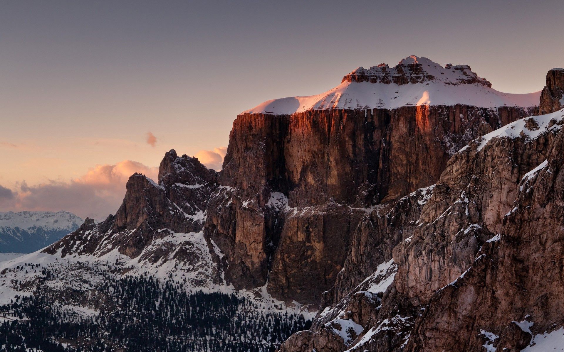 vertex, mountains, nature, snow, top HD wallpaper