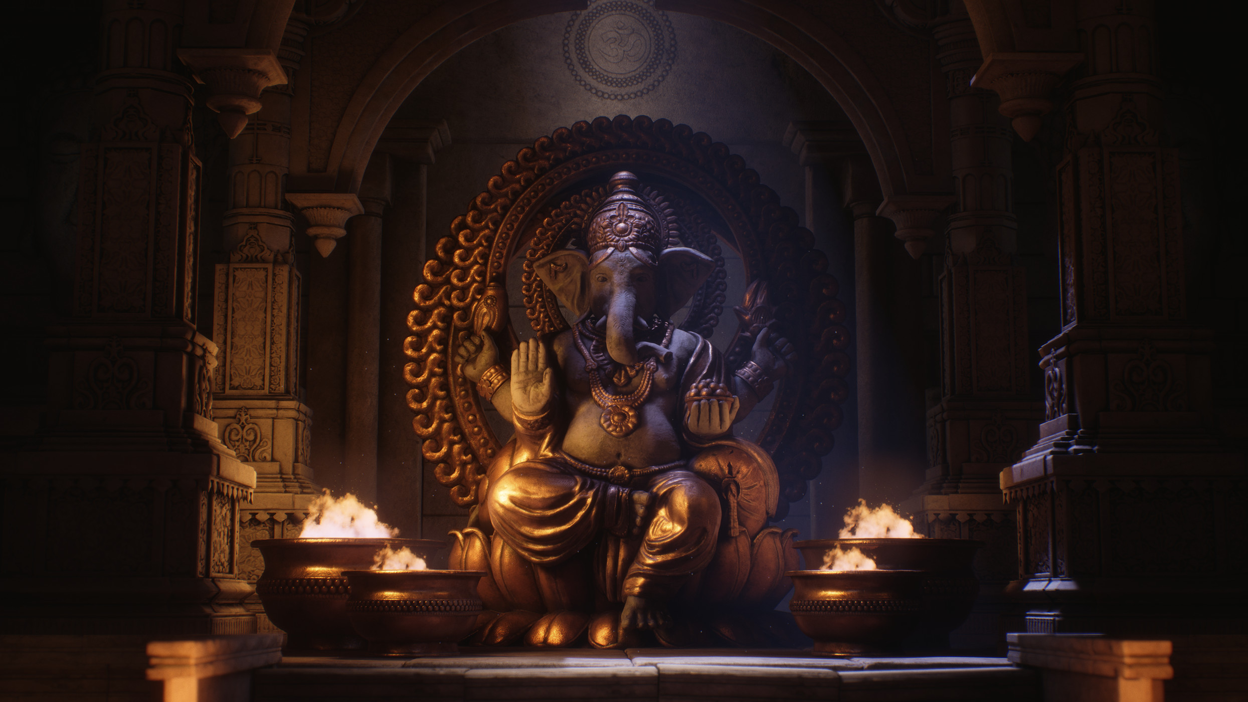 Free download wallpaper Hinduism, Religious, Ganesh on your PC desktop