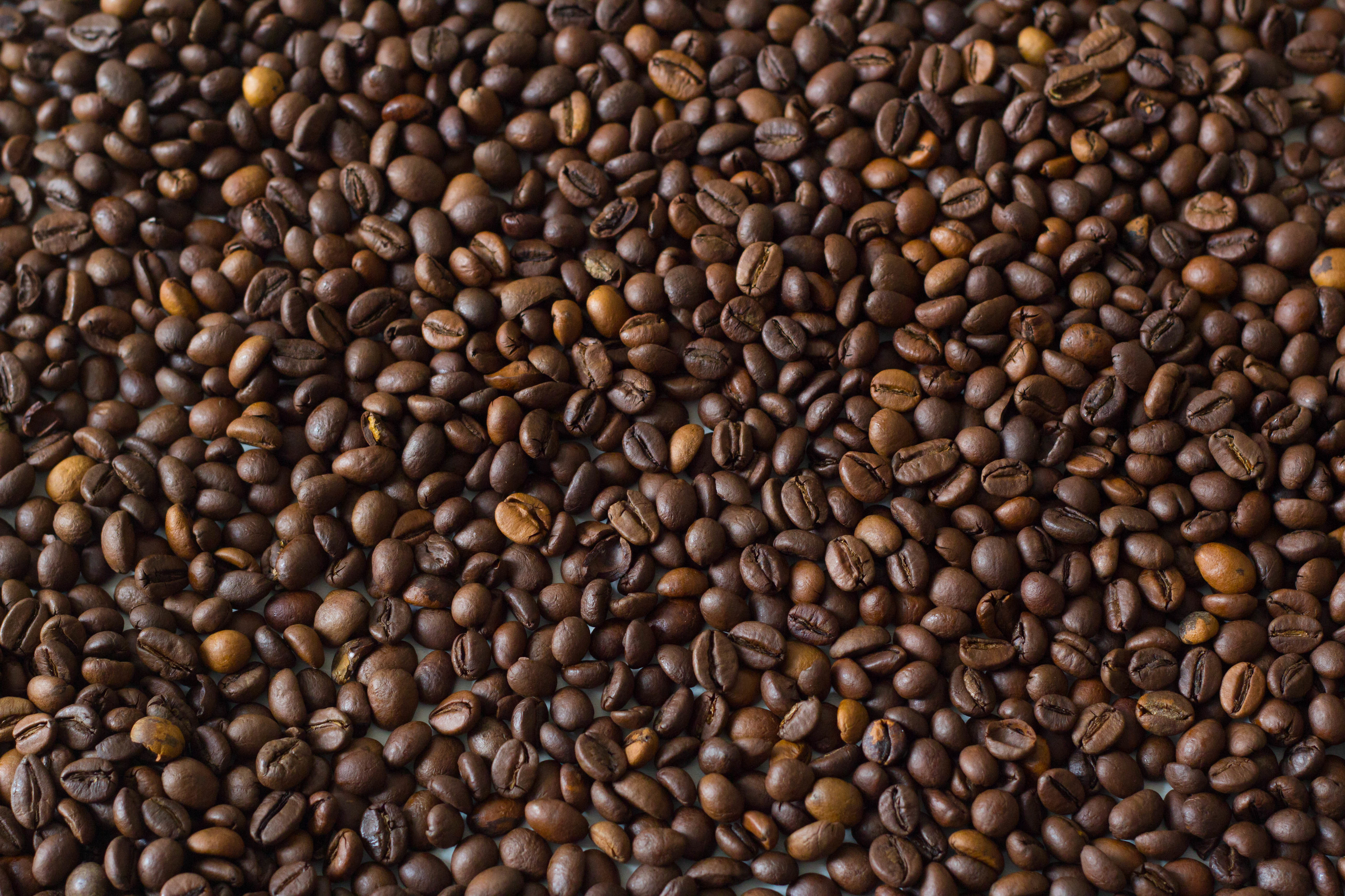 coffee beans, coffee, food, brown 2160p