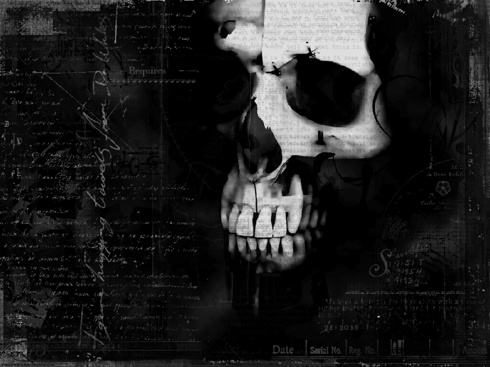 Download mobile wallpaper Dark, Skull, Horror, Scary for free.