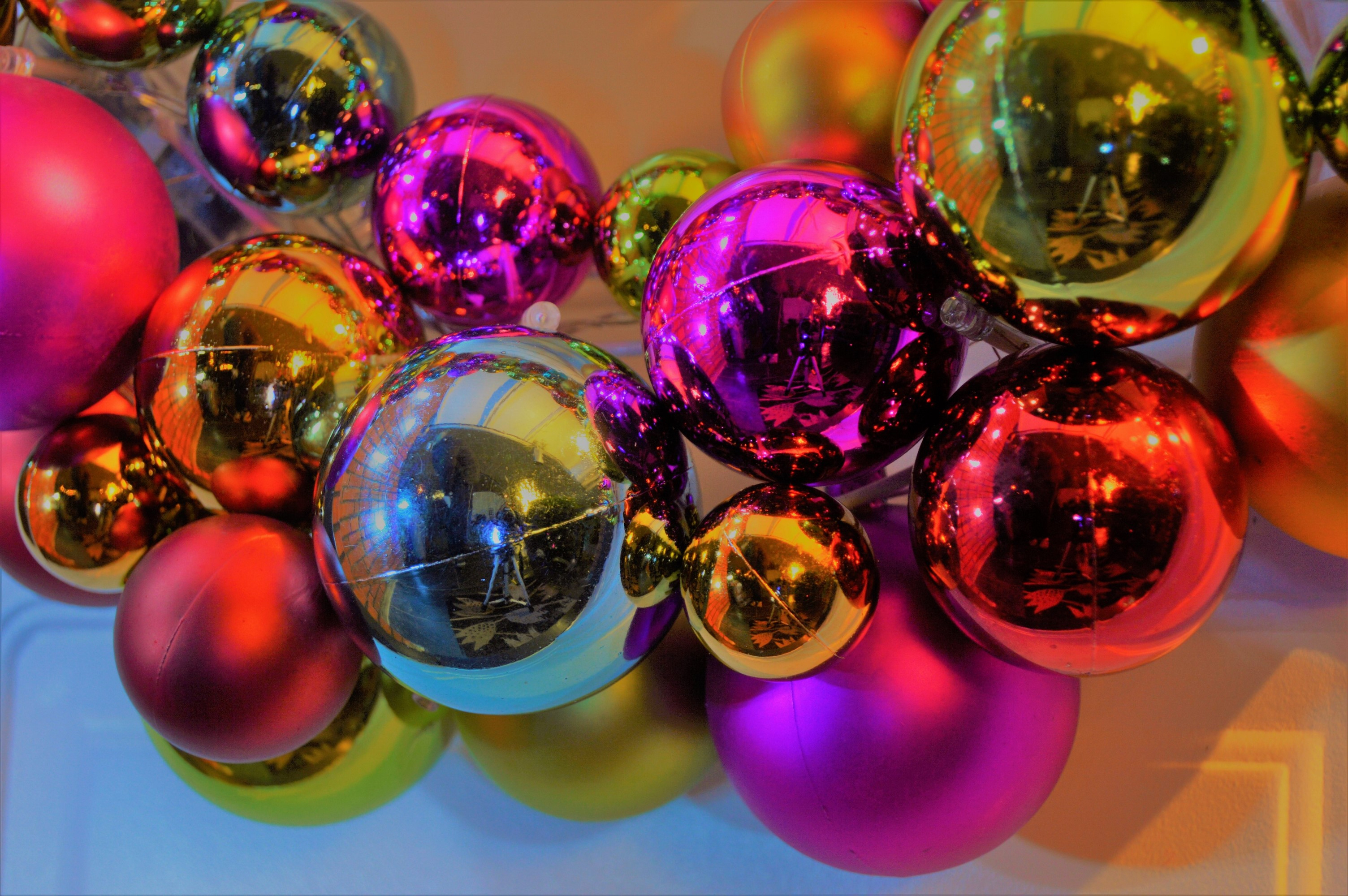 holidays, multicolored, motley, glass, christmas decorations, christmas tree toys