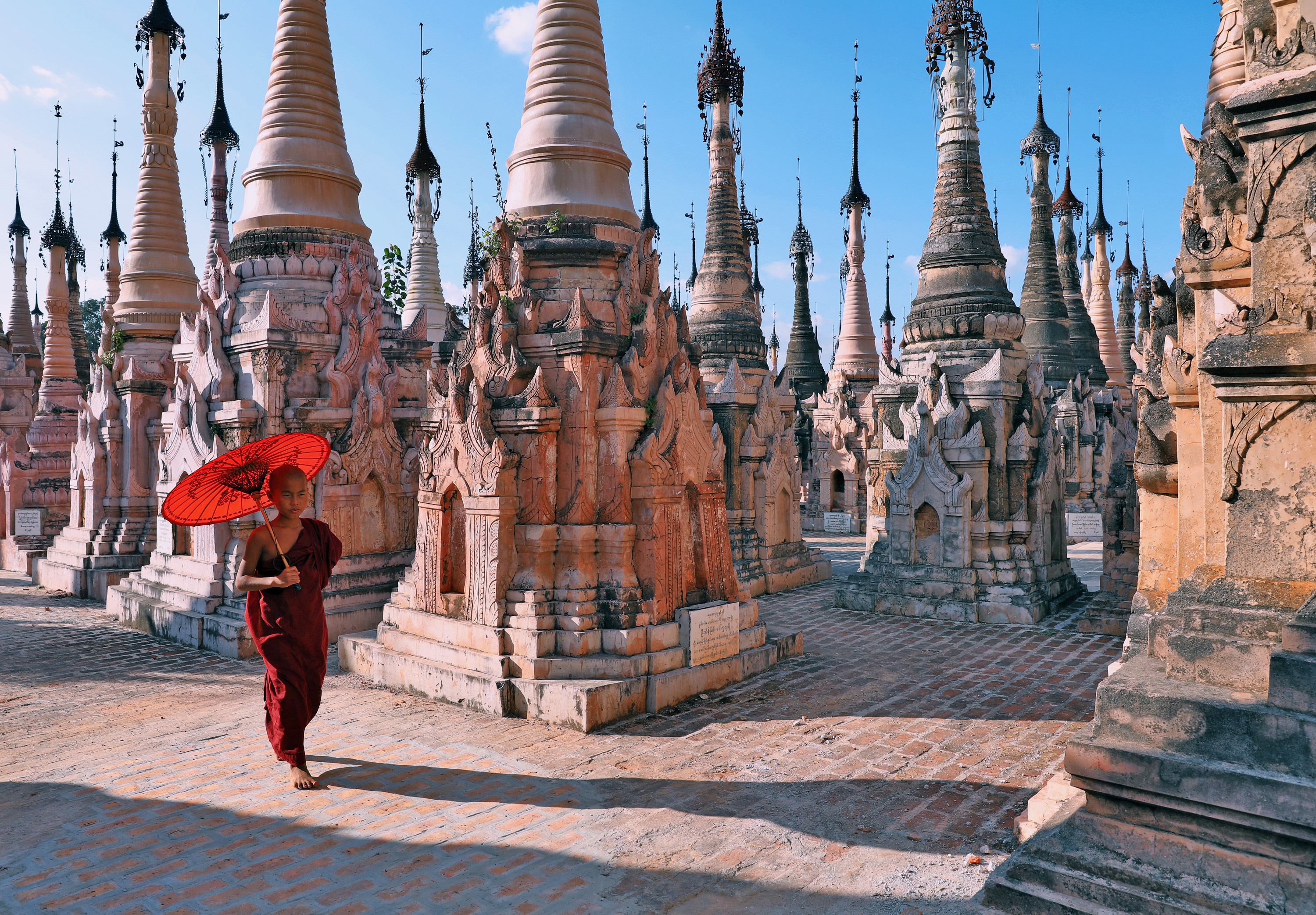 Download mobile wallpaper Pagoda, Myanmar, Religious, Kakku Pagodas for free.