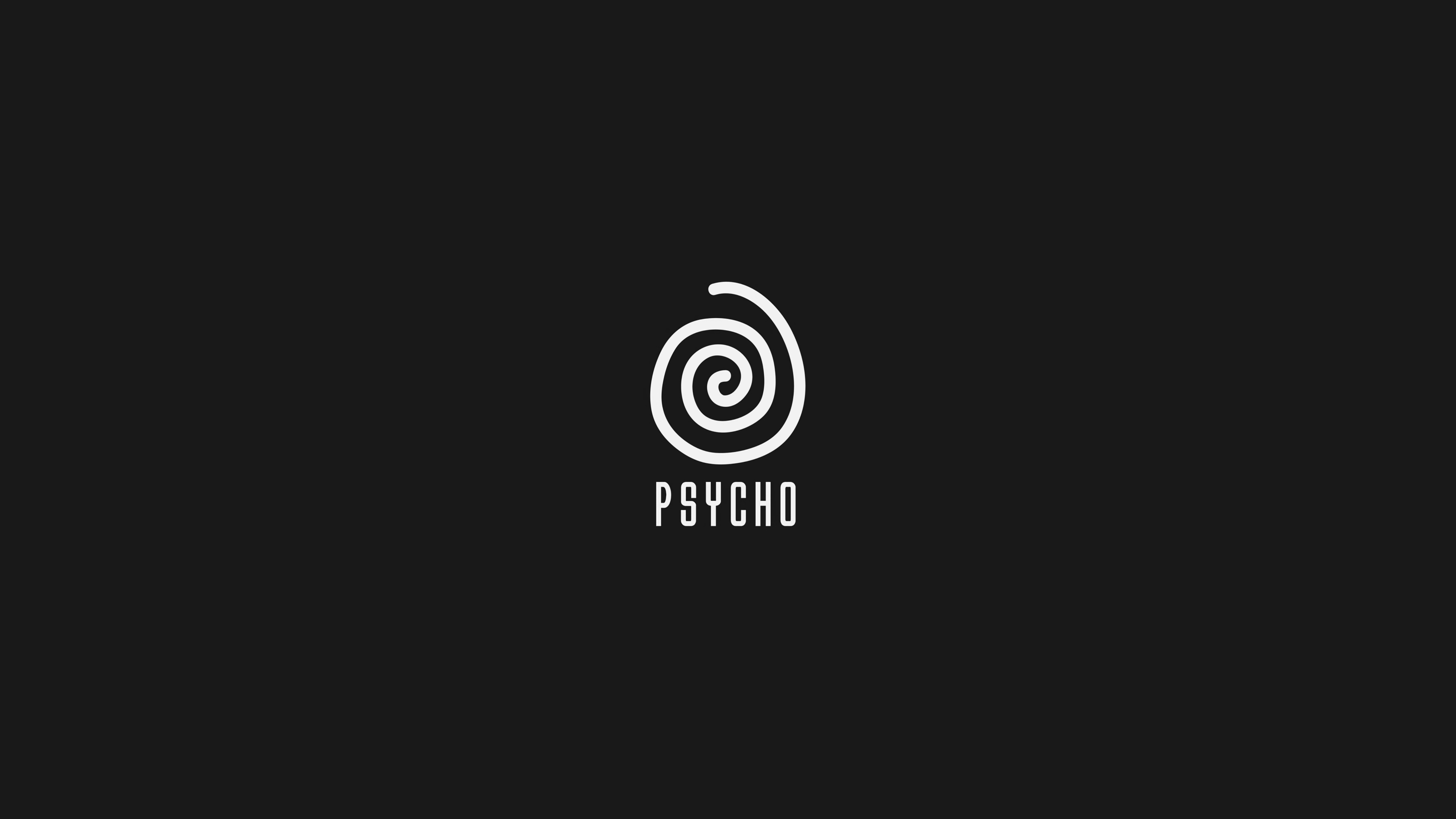 psycho, rotation, inscription, words, spiral Full HD