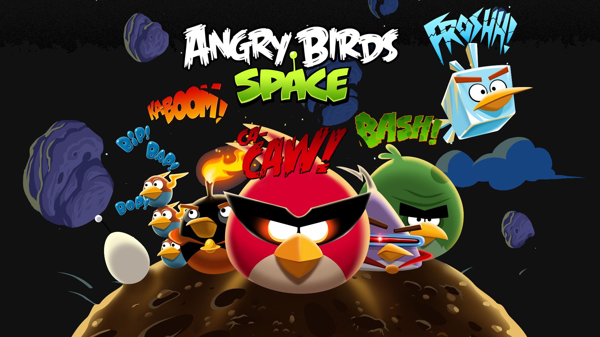 angry birds, video game, angry birds space, bird, game