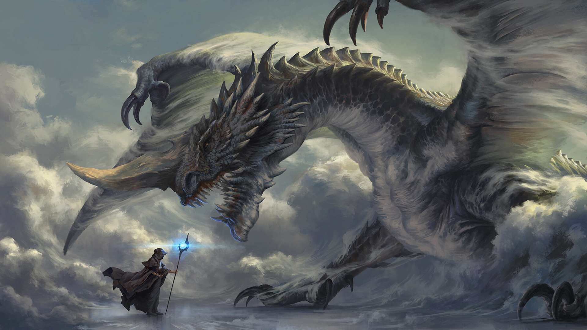 Гигантский дракон фэнтези