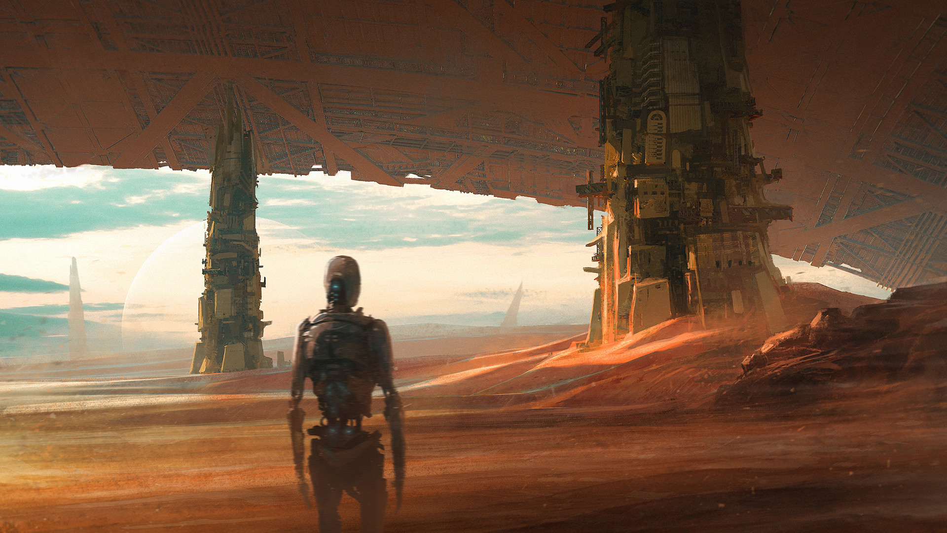 Sci-Fi храм в пустыне