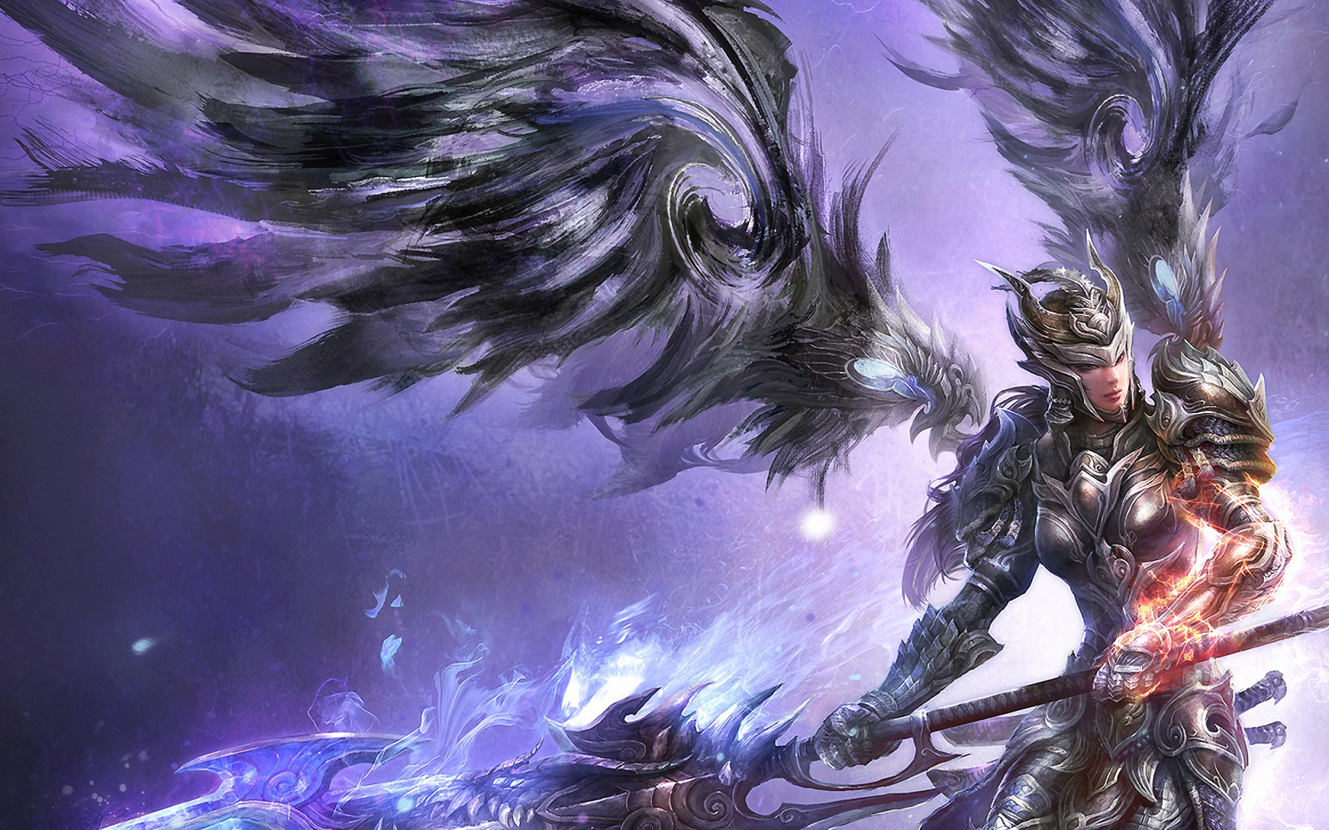fantasy, angel warrior lock screen backgrounds