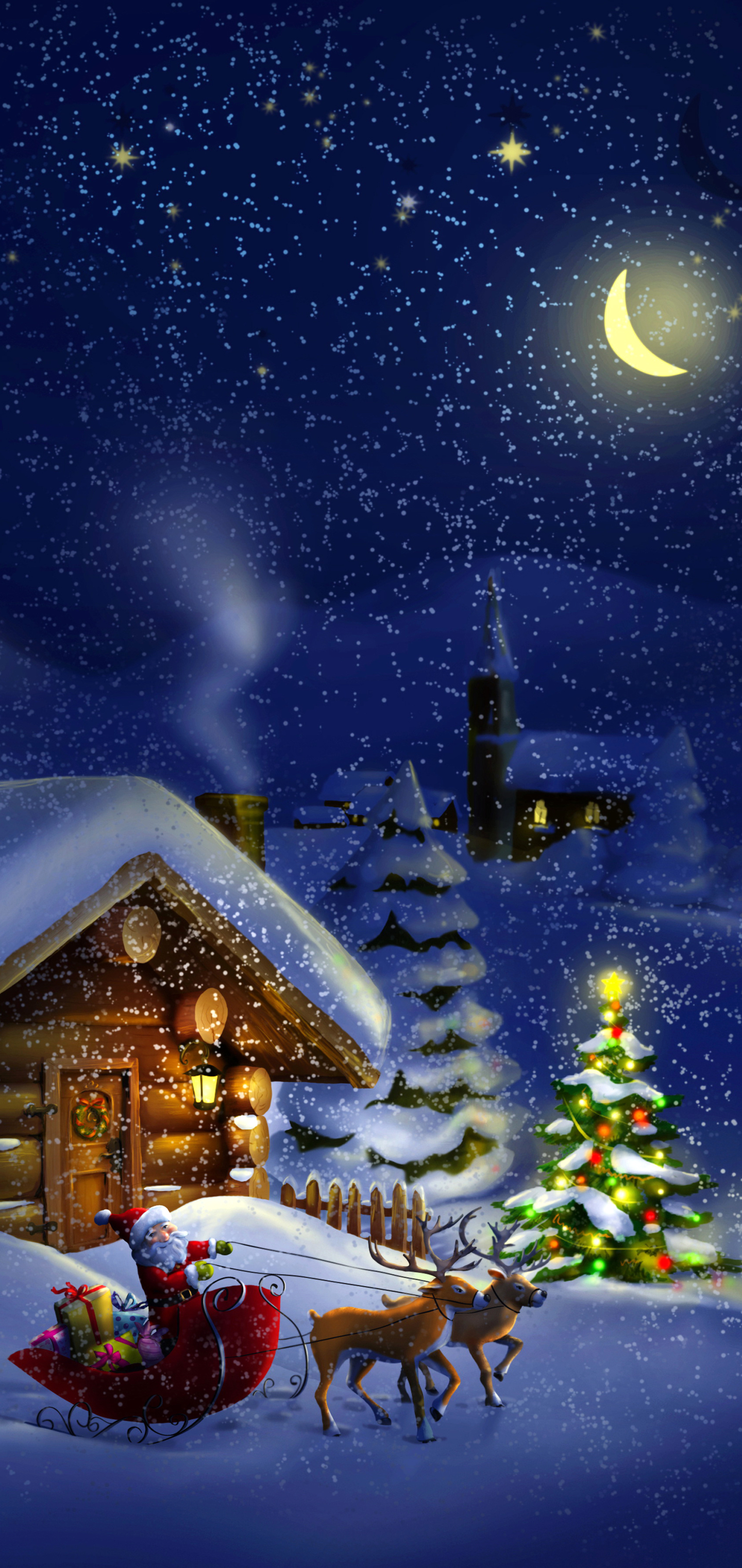 Christmas Cottage Wallpaper 64 pictures
