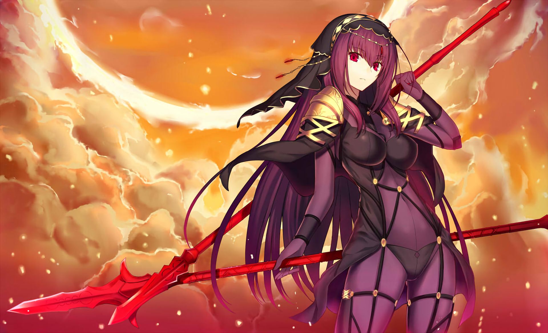 Фейт гранд ордер. Фейт Scathach. Fate Grand order Лансер скатах.