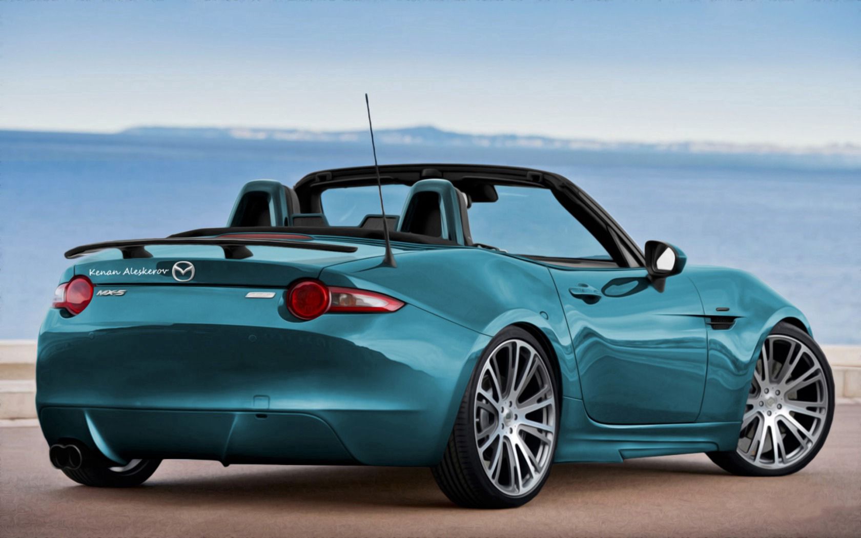Handy-Wallpaper Mazda 5, Cars, Rückansicht, Cabriolet, Tuning kostenlos herunterladen.