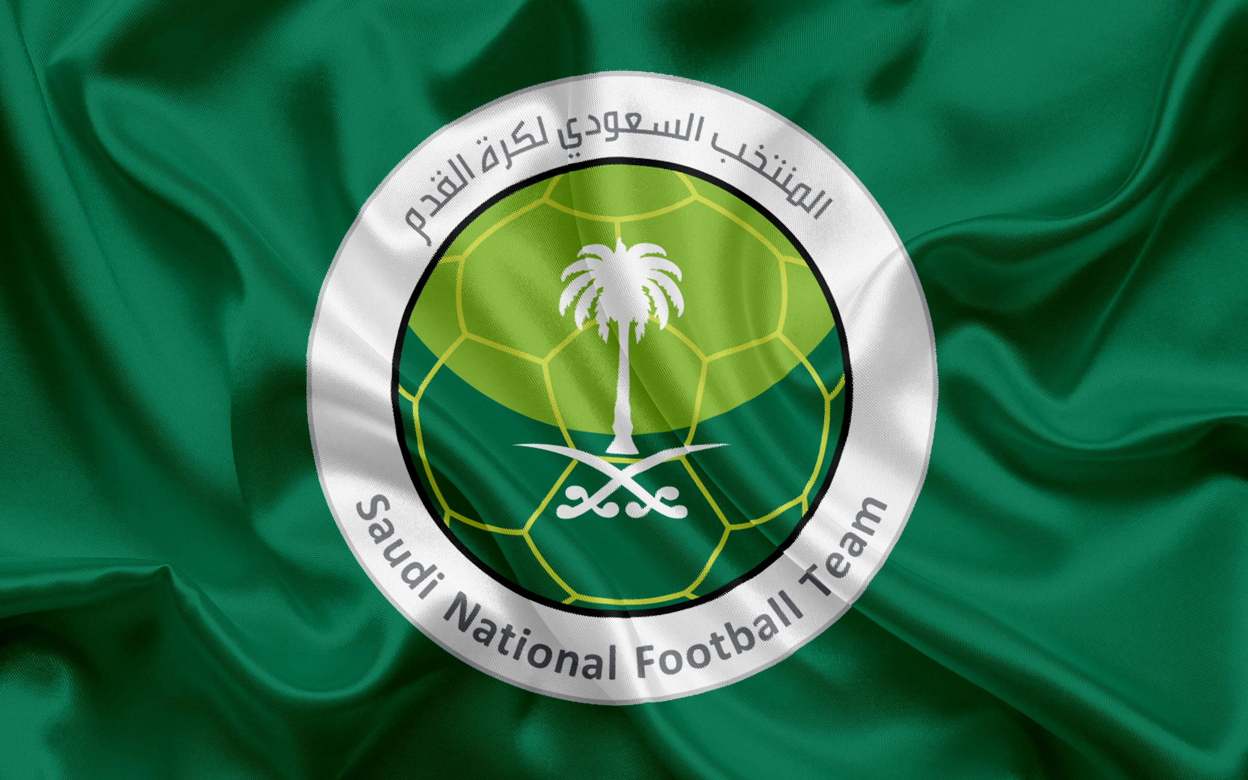 451580 descargar fondo de pantalla arabia saudí, deporte, selección de fútbol de arabia saudita, emblema, logo, fútbol: protectores de pantalla e imágenes gratis