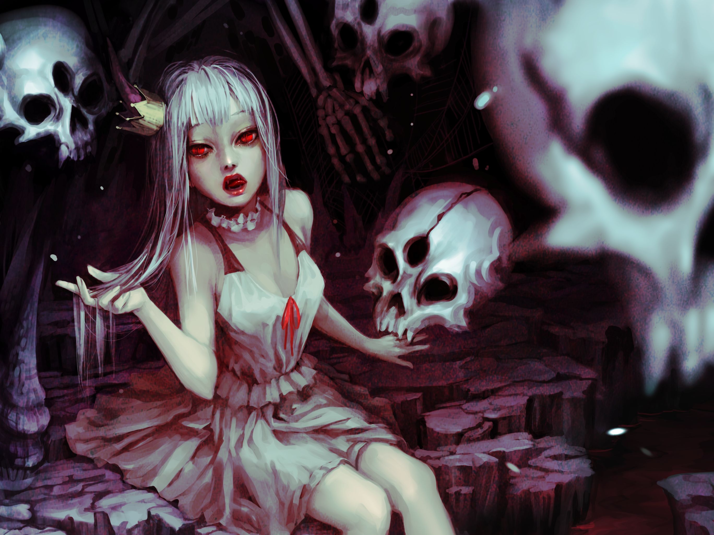 Vampire anime girl HD wallpapers | Pxfuel