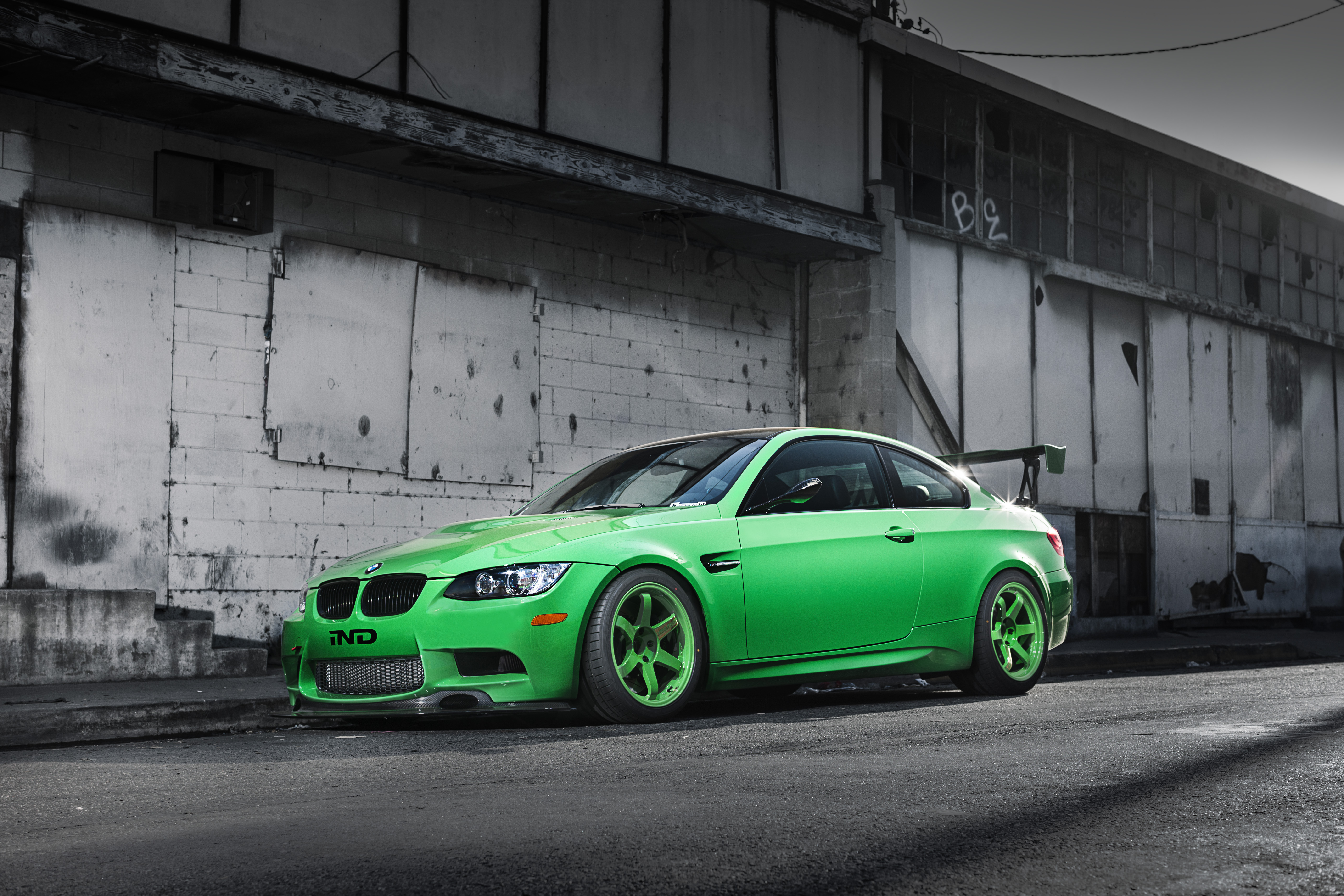 shadow, e92, bmw, cars, green, building, side view, wing, m3