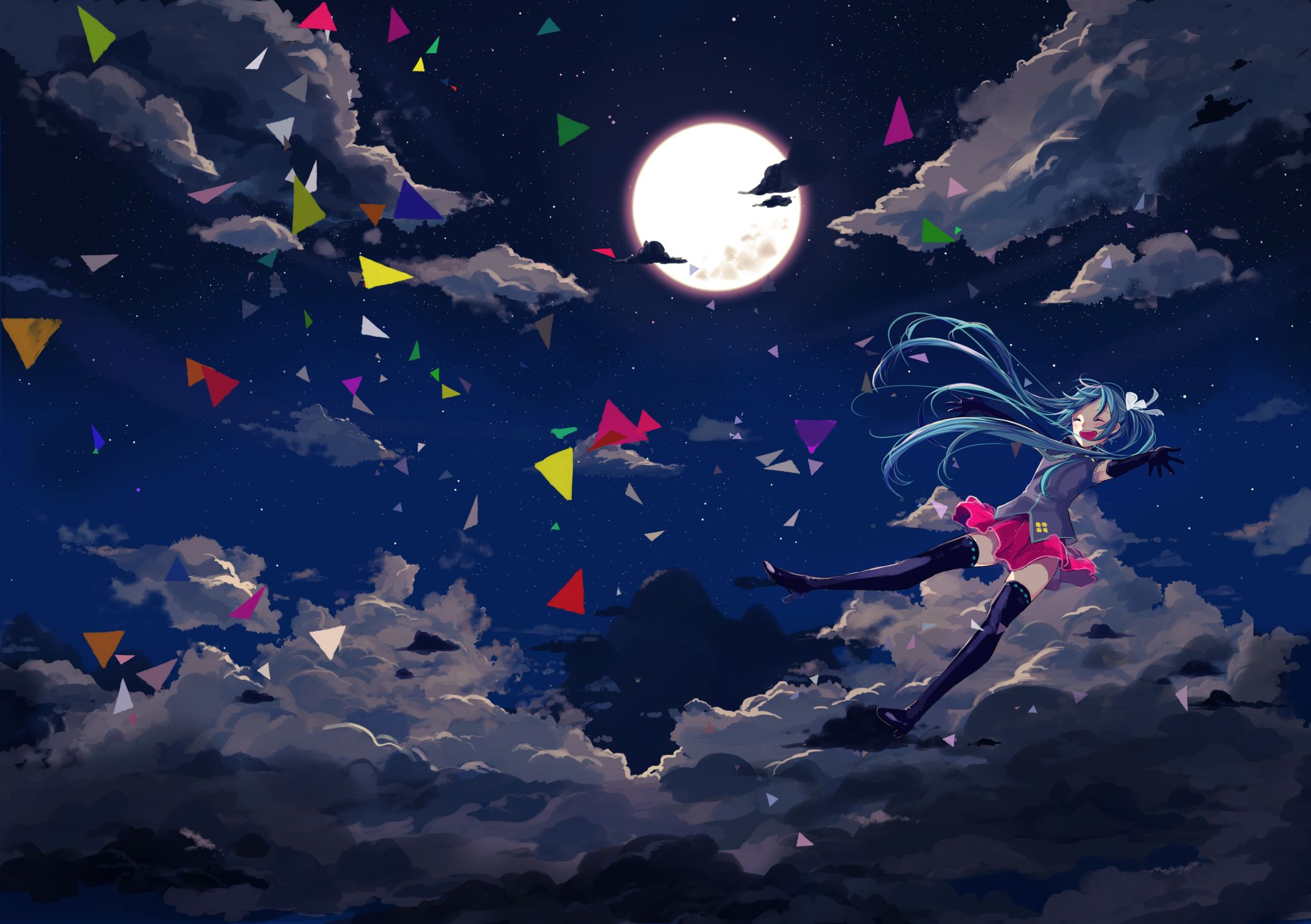 Ночь звезды Луна аниме