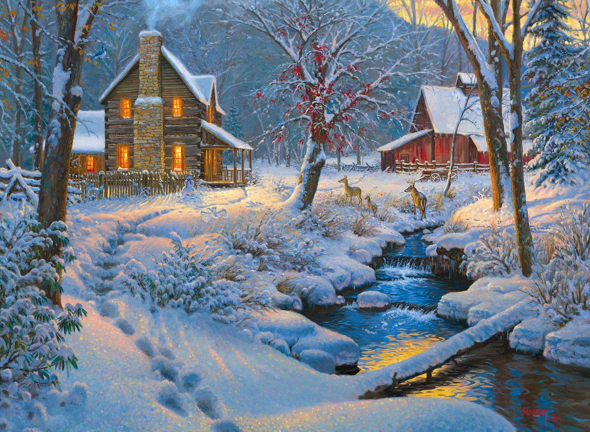Марк Китли пейзаж зима