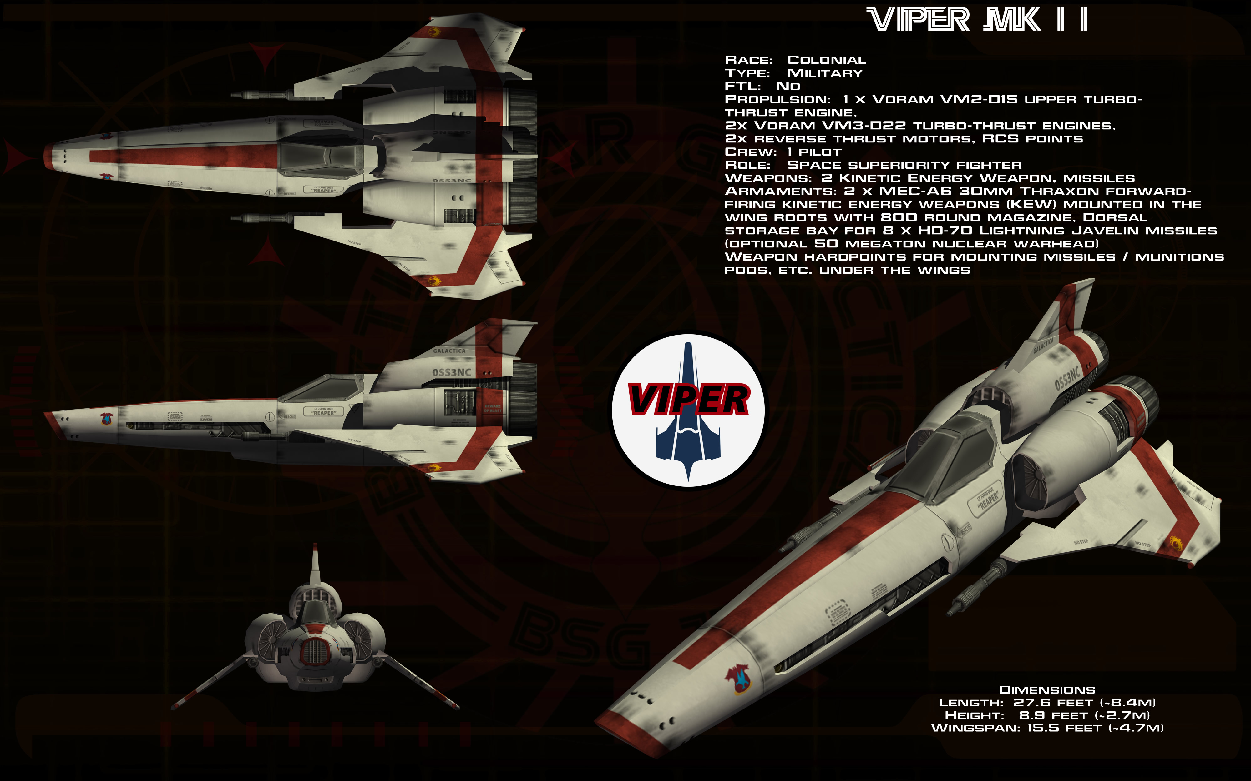 M4a4 звездный крейсер. Viper MK Battlestar. Звездный крейсер МК 2. Батлстар колониальный Вайпер. Battlestar Viper mk2.