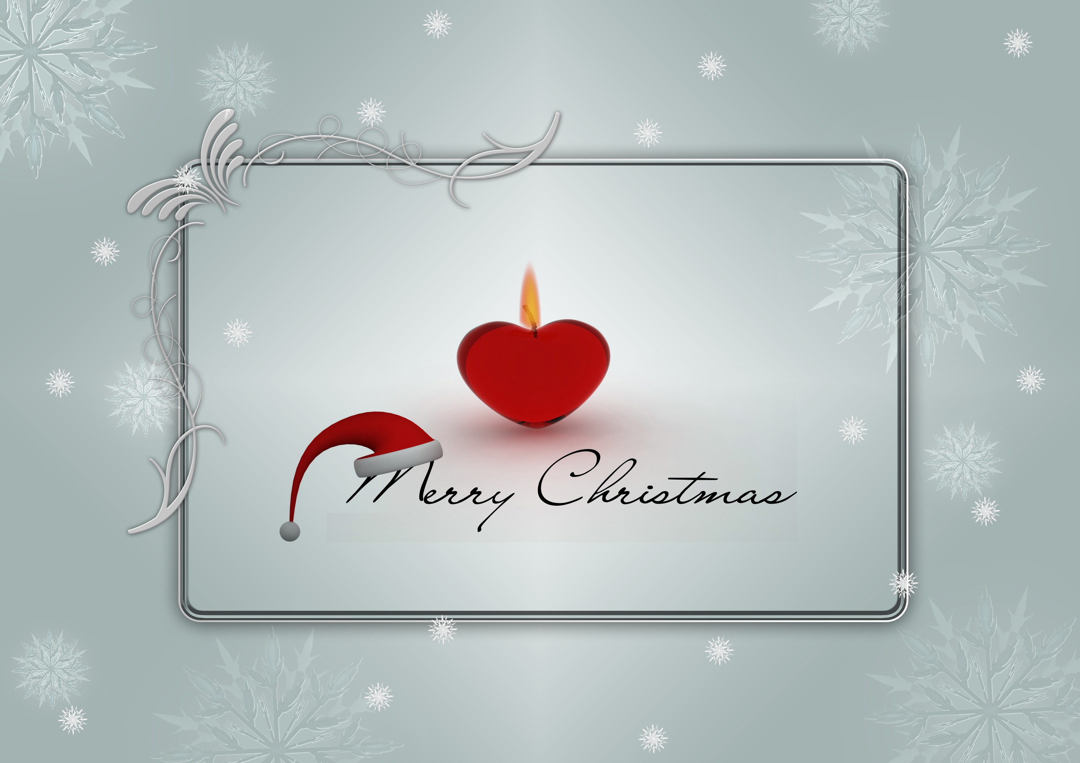 Download mobile wallpaper Christmas, Holiday, Silver, Snowflake, Card, Merry Christmas for free.
