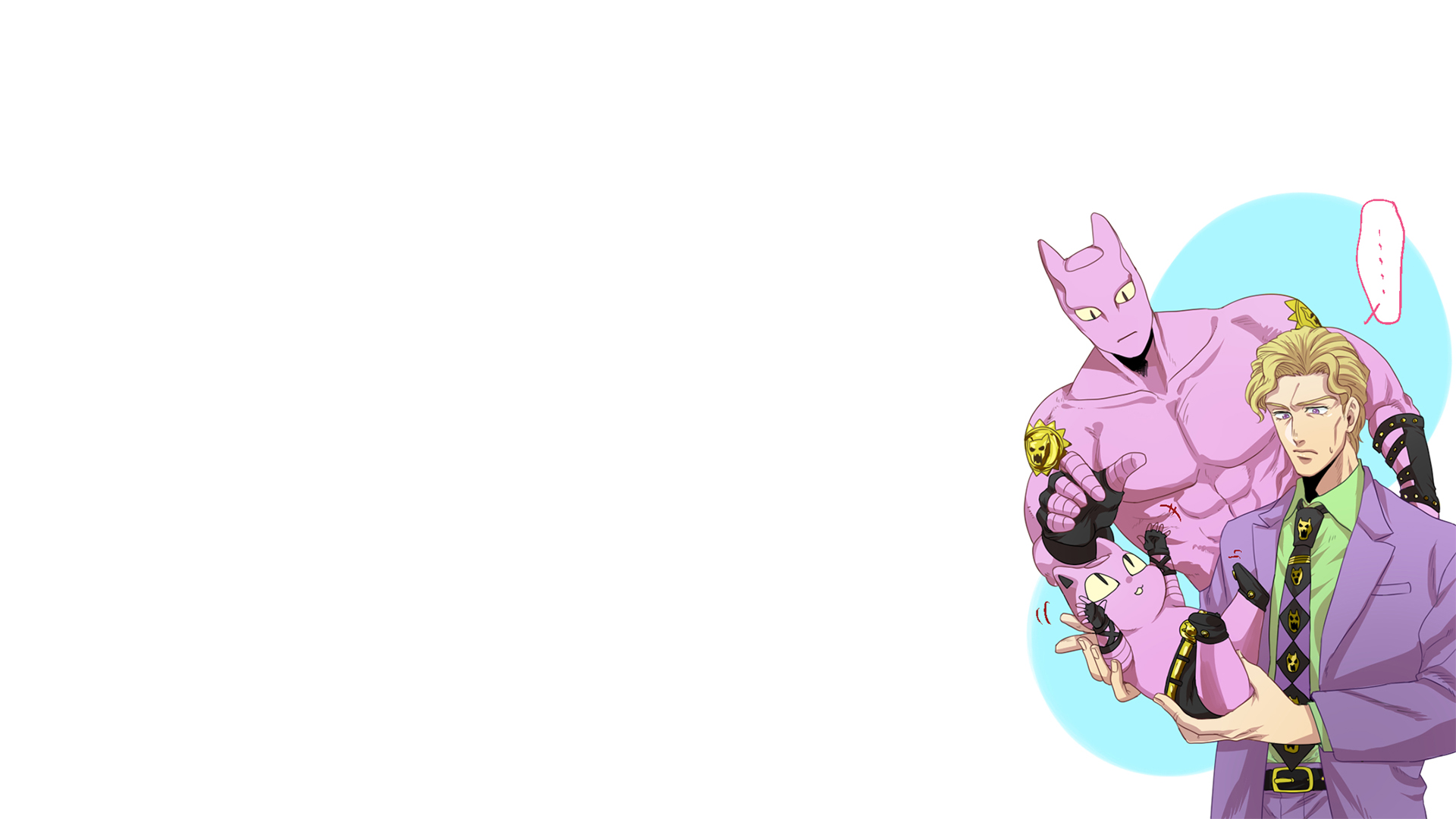 Jojo Killer Queen Yoshikage Kira With Background Of Yellow And White HD  Anime copy Wallpapers  HD Wallpapers  ID 38710