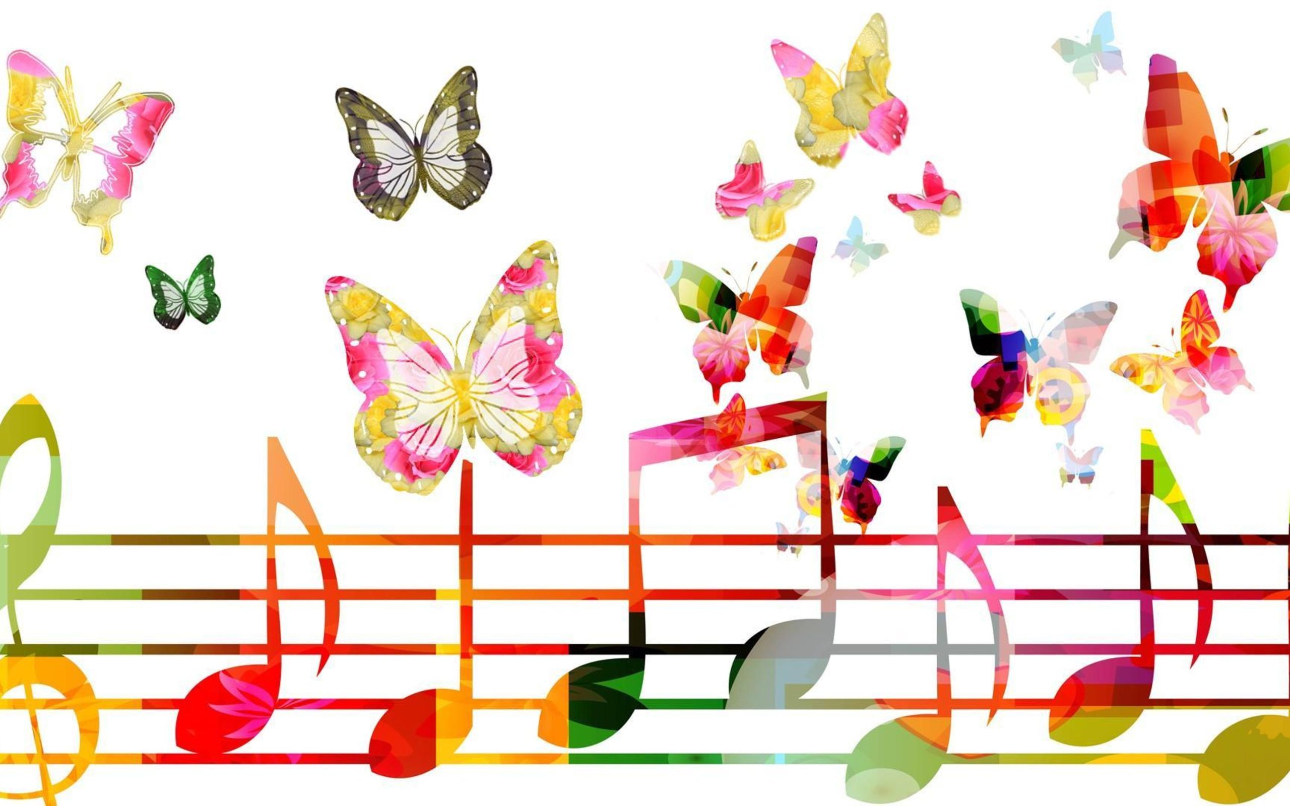 Музыкальная мелодия для детей. Разноцветные нотки. Музыкальный фон. Красивые нотки. Музыкальные картинки.