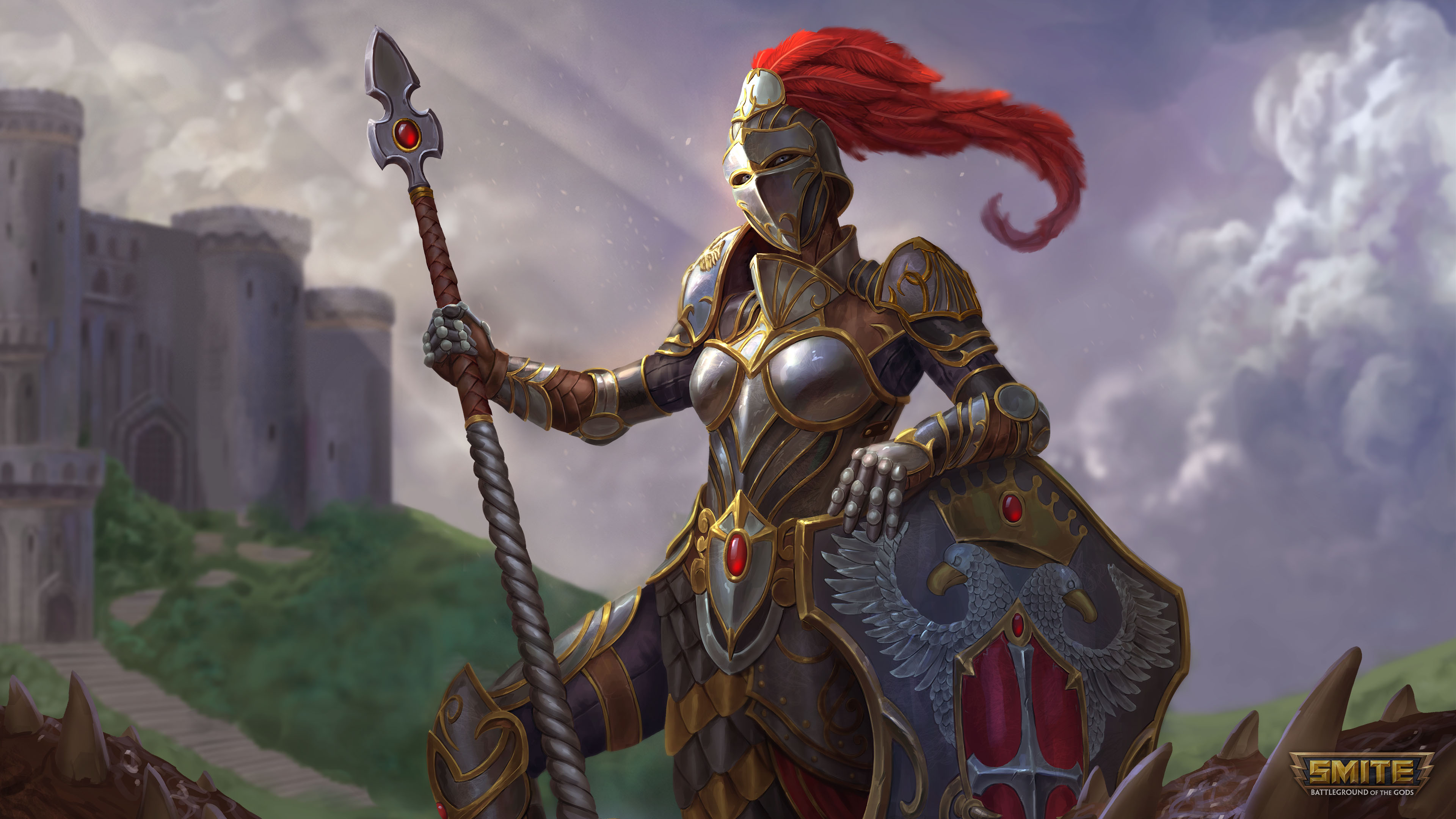 Athena x Smite Wallpaper, HD Games 4K Wallpapers, Images and Background -  Wallpapers Den