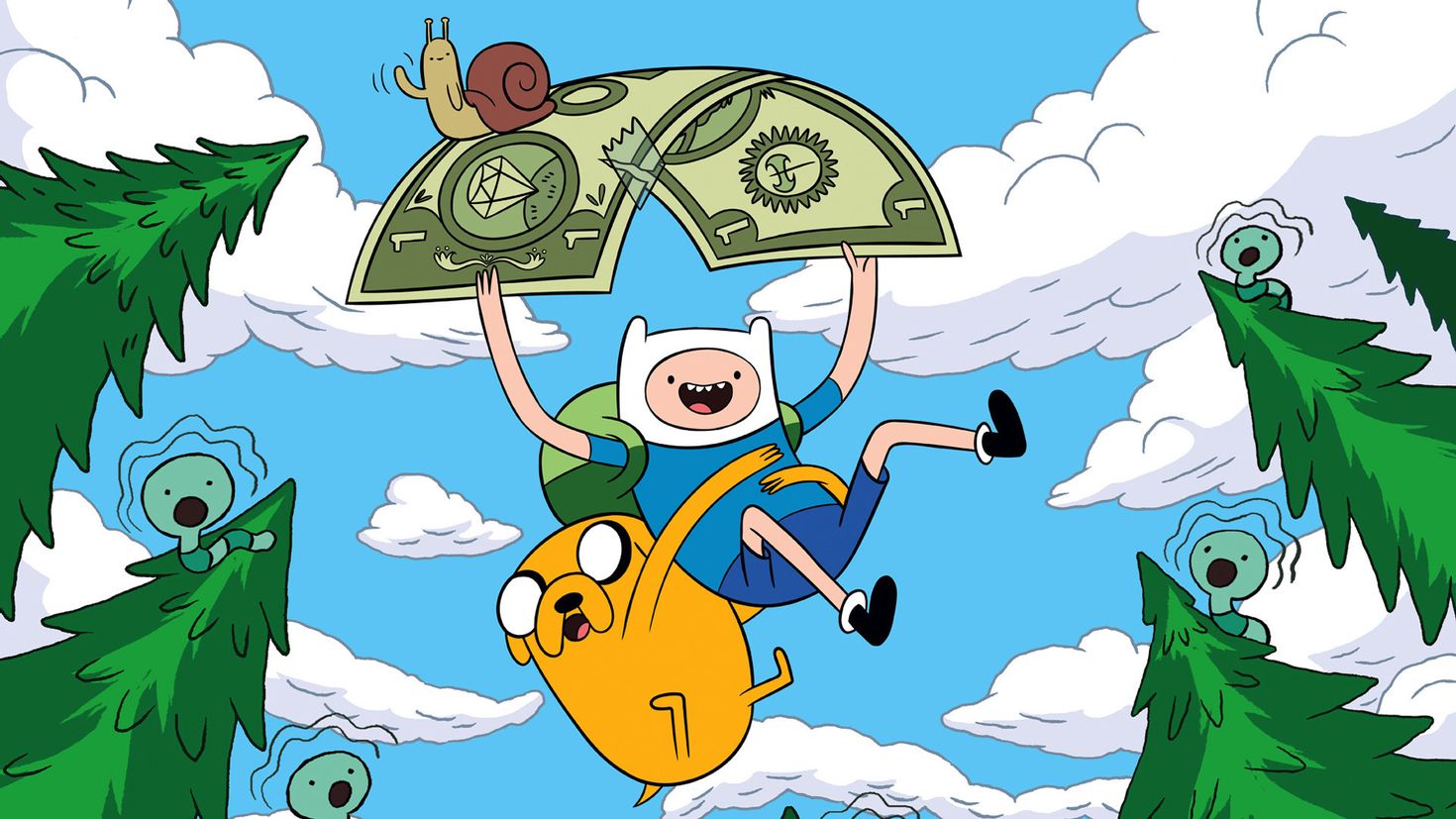 Money adventure. Приключения Финна и Джейка. Adventure time Джейк.