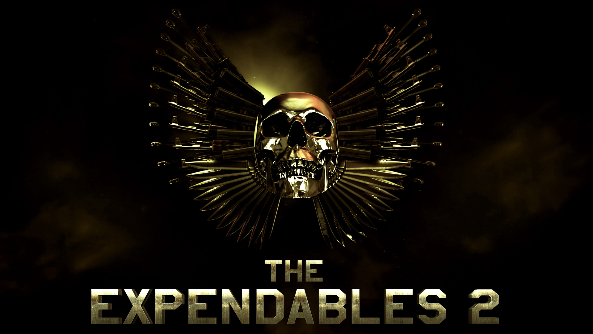 skull, gold, the expendables, movie, the expendables 2 Full HD