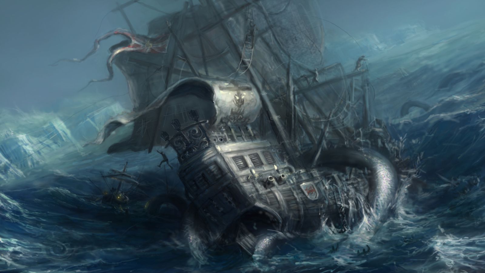 Кракен Морское чудовище пираты Карибского